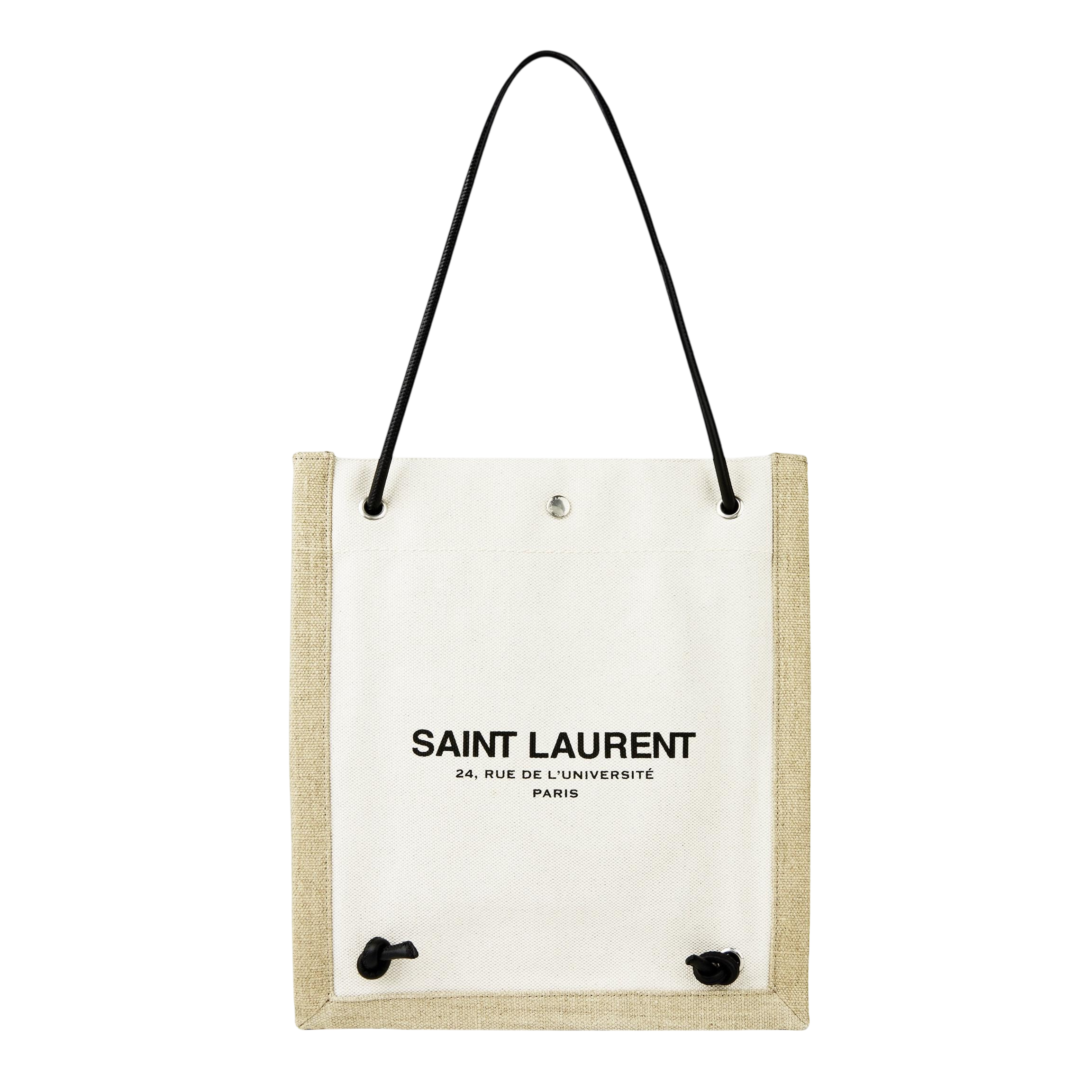 Saint Laurent Université Flat Bag in Linen