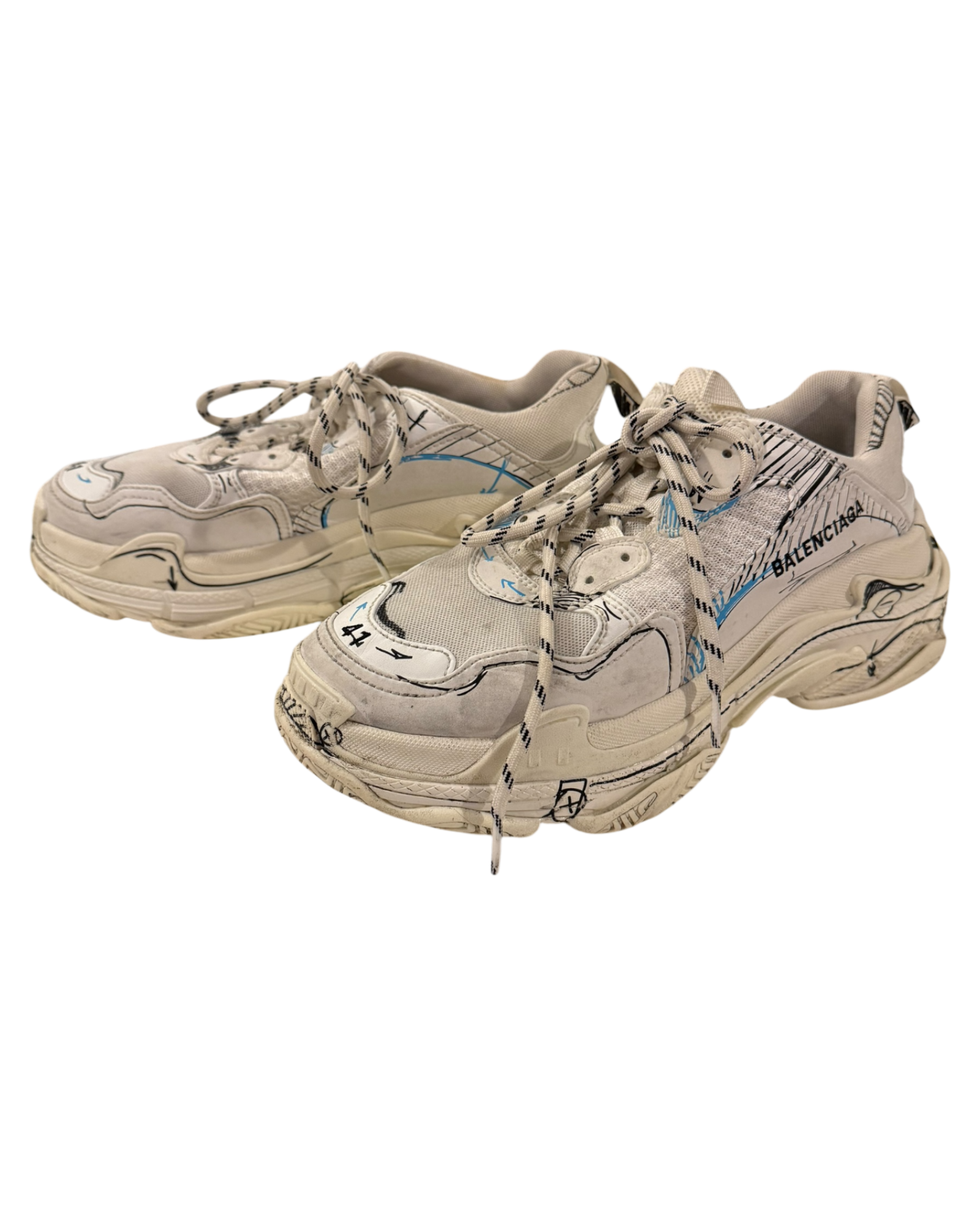 Balenciaga Triple S Sneakers in Sketch