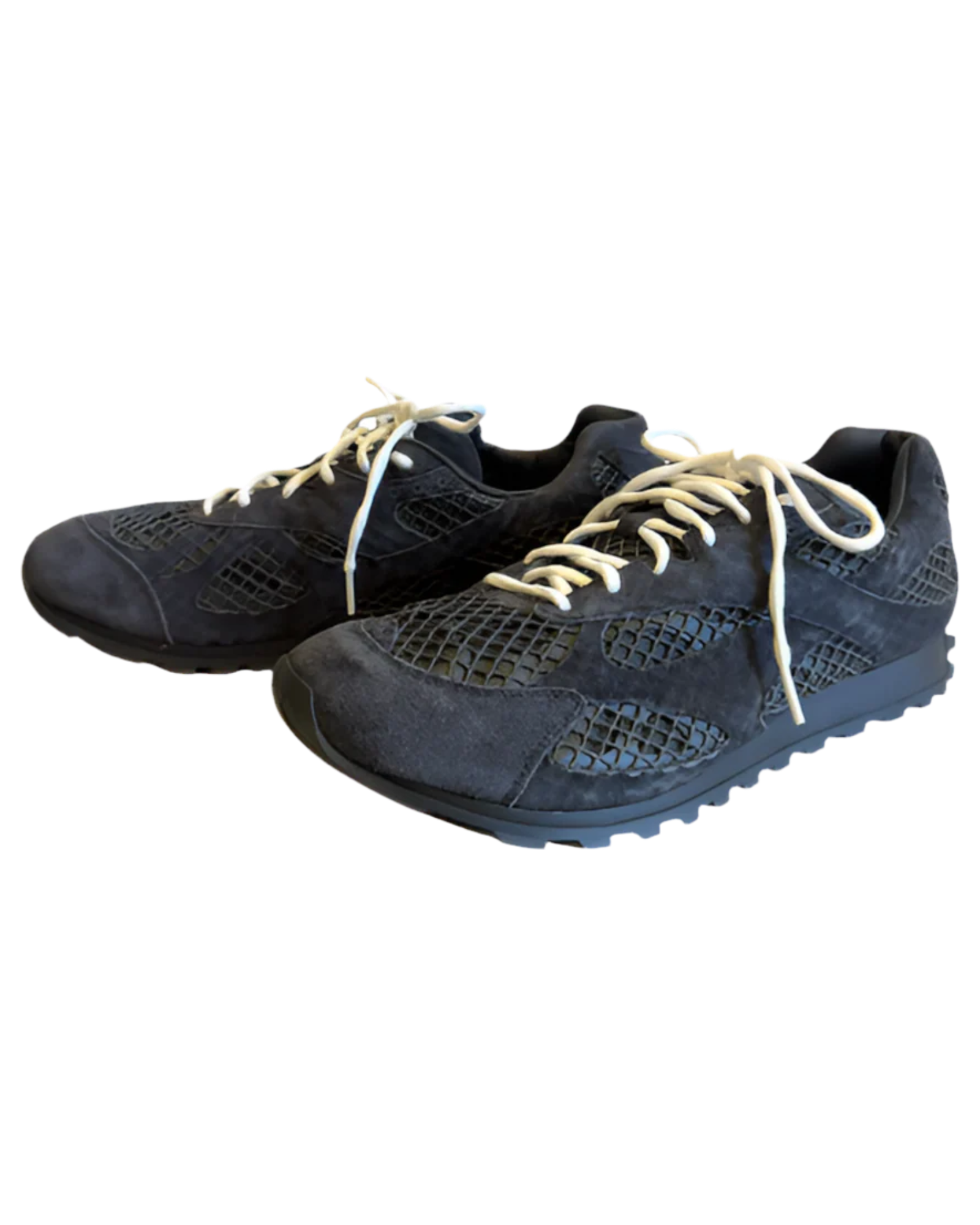 Bottega Veneta Orbit Sneaker in Shade Navy Suede
