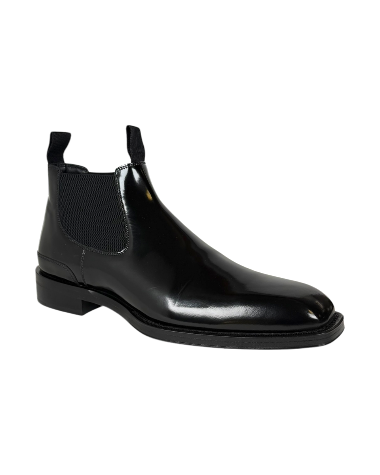 Burberry Patent Leather Chelsea Boot