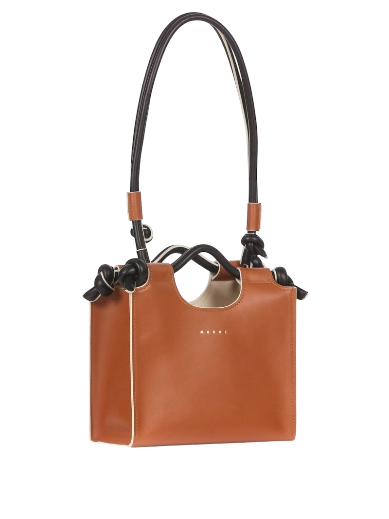 Marni Marcel Knot Tote Bag in Brown