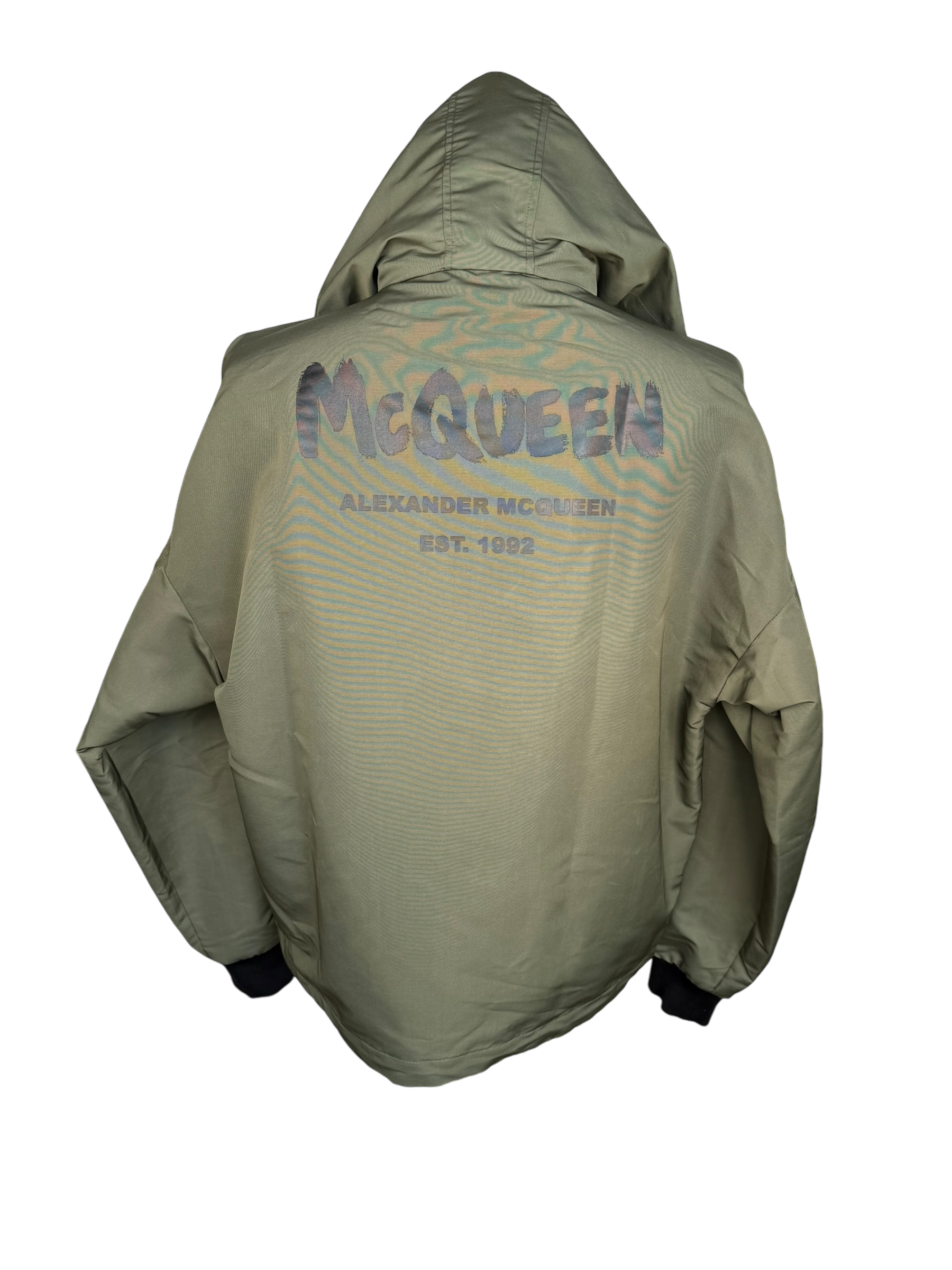 Alexander McQueen Logo-Printed Windbreaker