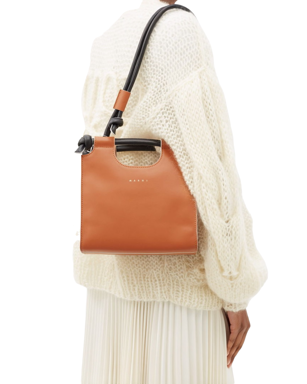 Marni Marcel Knot Tote Bag in Brown