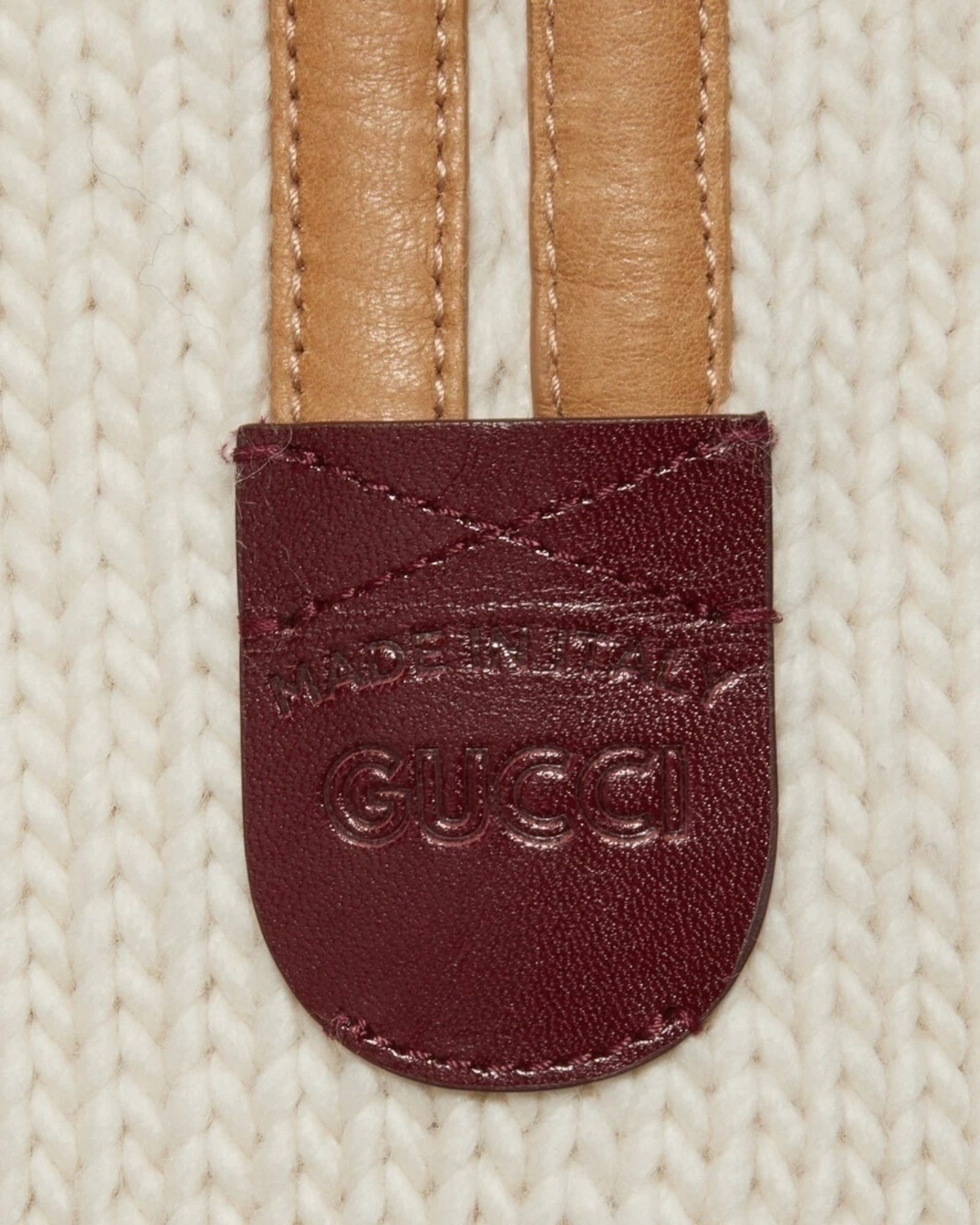 Gucci Buckle Strap Wool Sweater