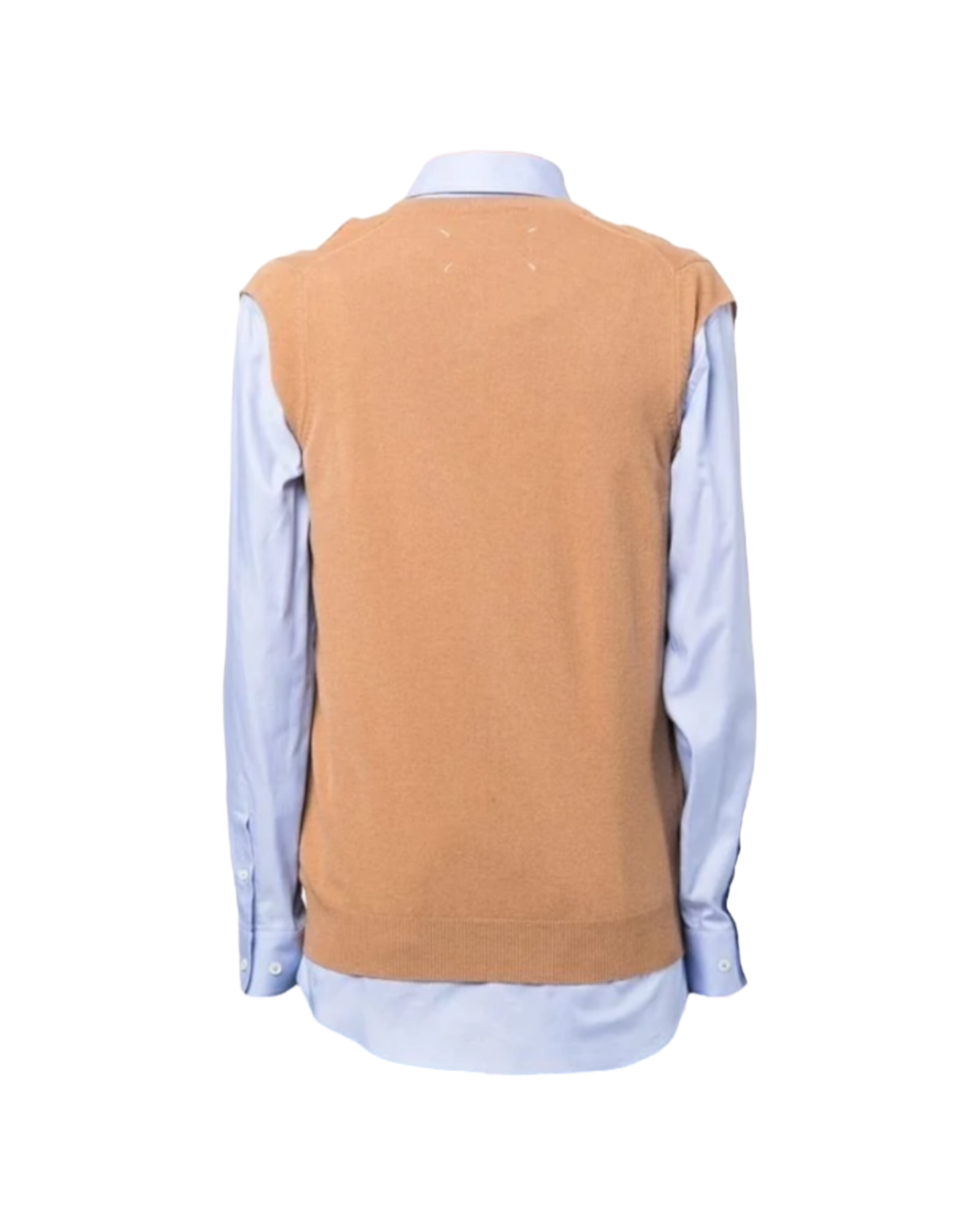 Maison Margiela Blue Spliced Oxford Shirt