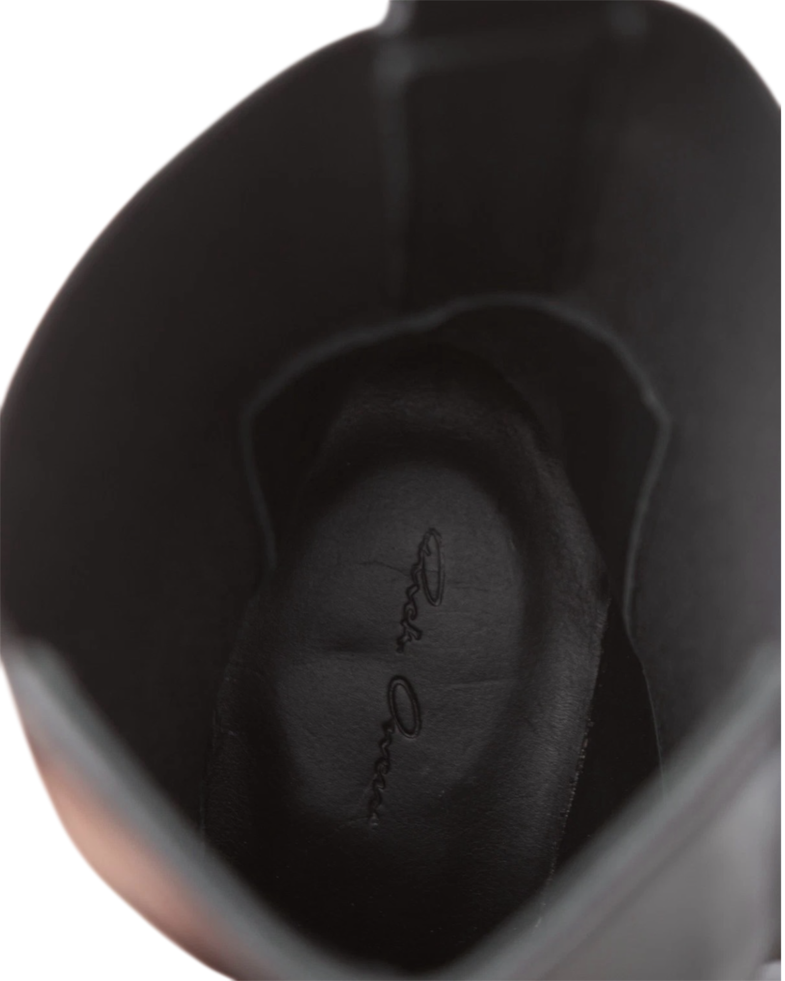 Rick Owens Leather Kiss Boots in Black