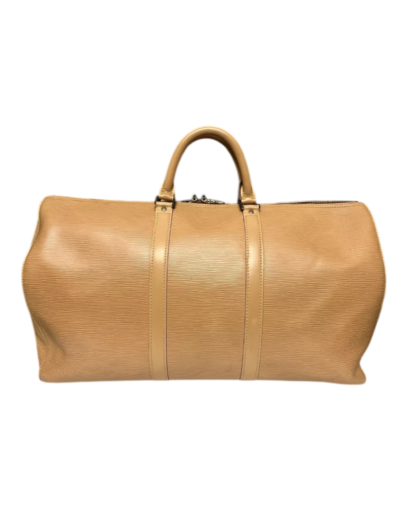 Louis Vuitton Keepall Bag in Beige Epi