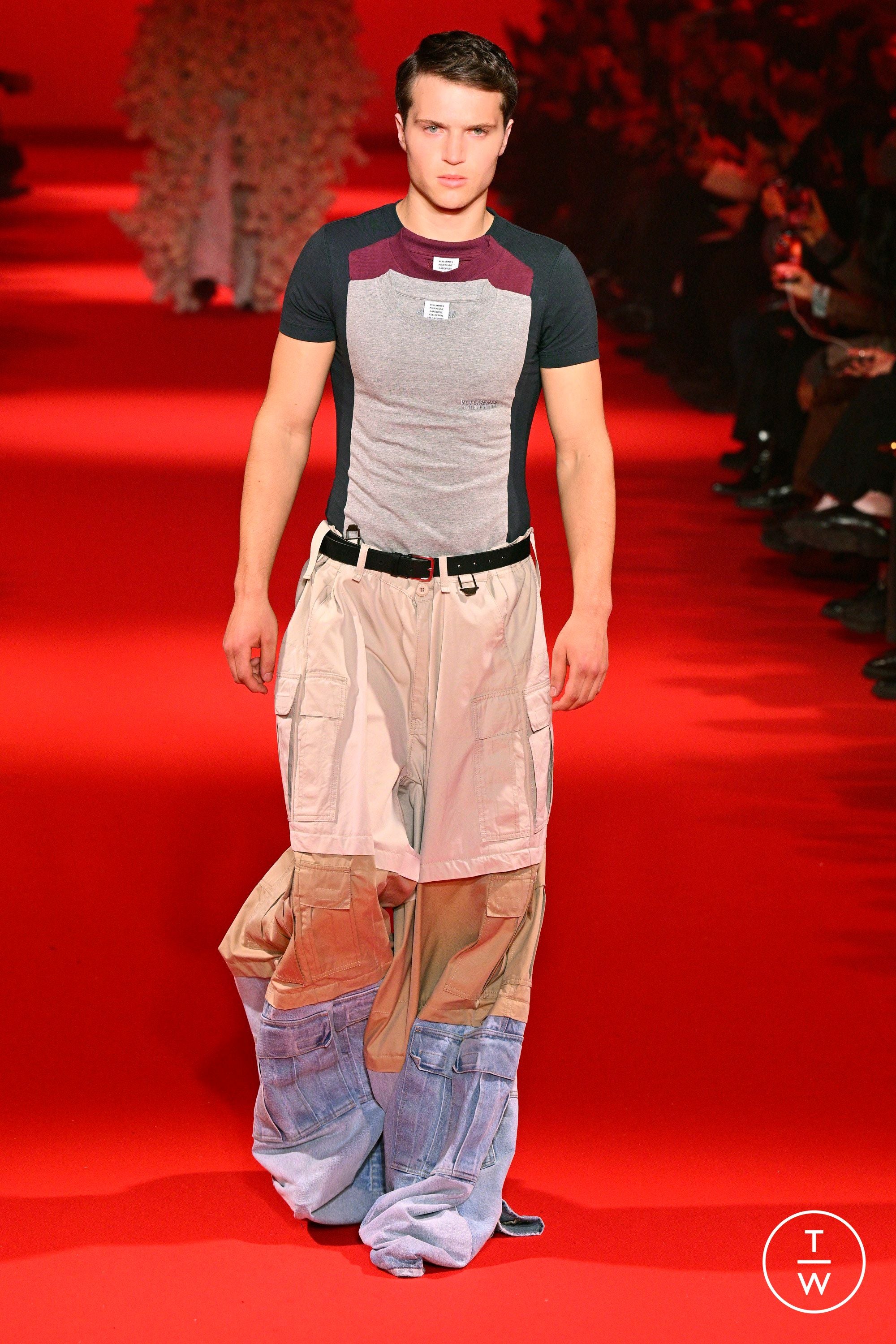 Vetement Multicolor Runway Layered Fitted T-Shirt