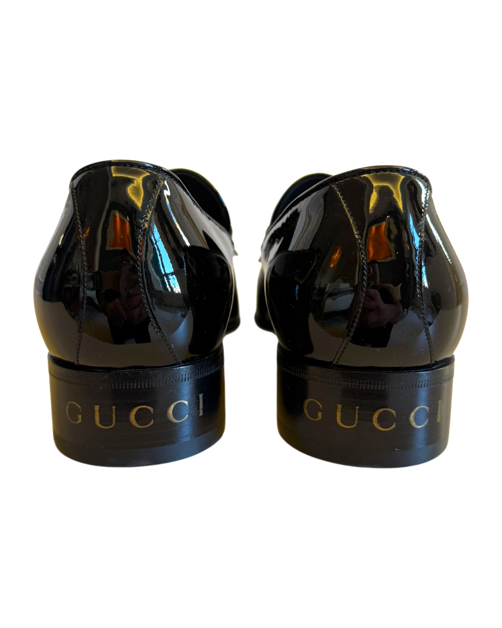 Gucci Tasseled Patent-Leather Loafers