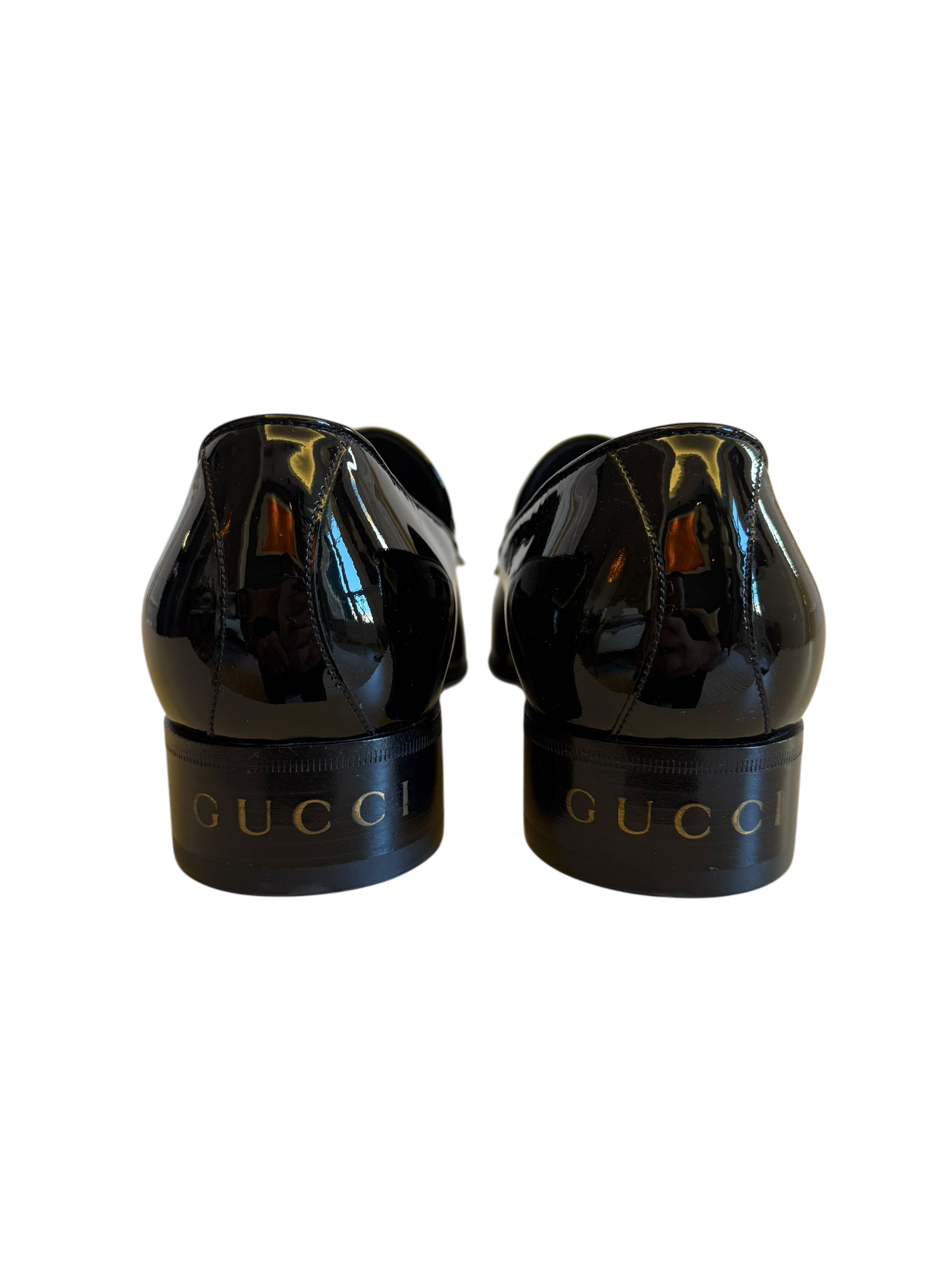 Gucci Tasseled Patent-Leather Loafers
