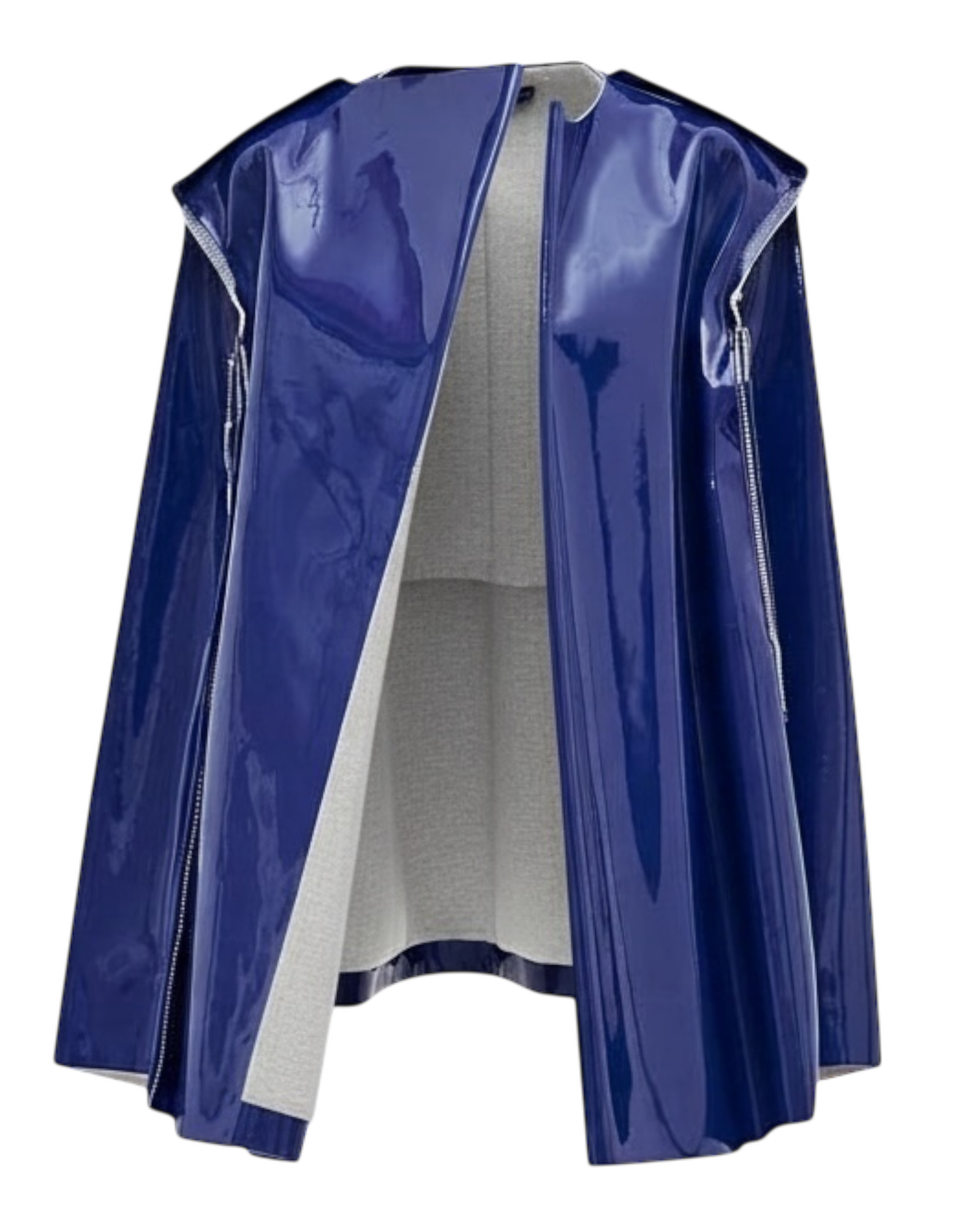 Marni AW18 “Sculpted Vinyl Belted Coat” - Purple