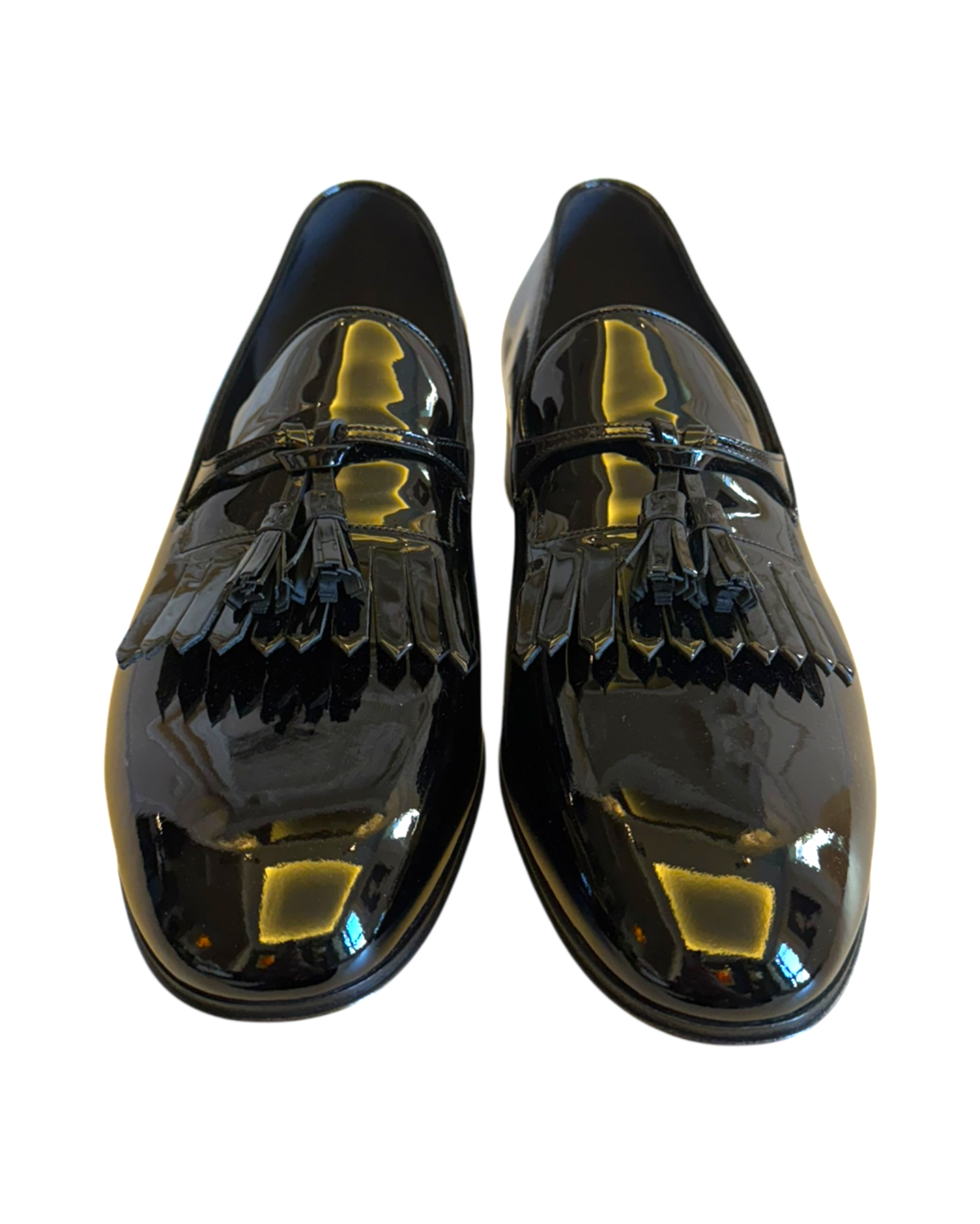Gucci Tasseled Patent-Leather Loafers