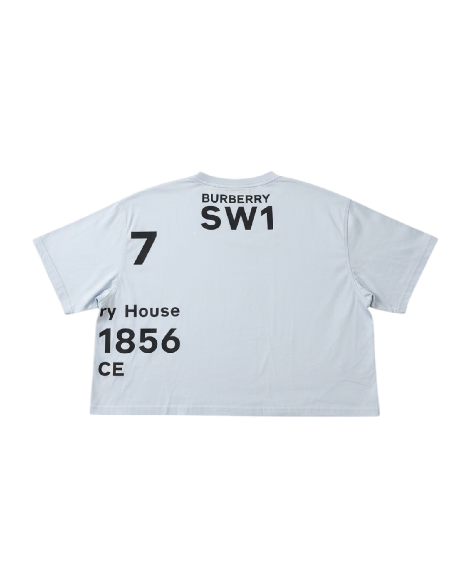 Burberry Horseferry Laney Light Blue Crop Top