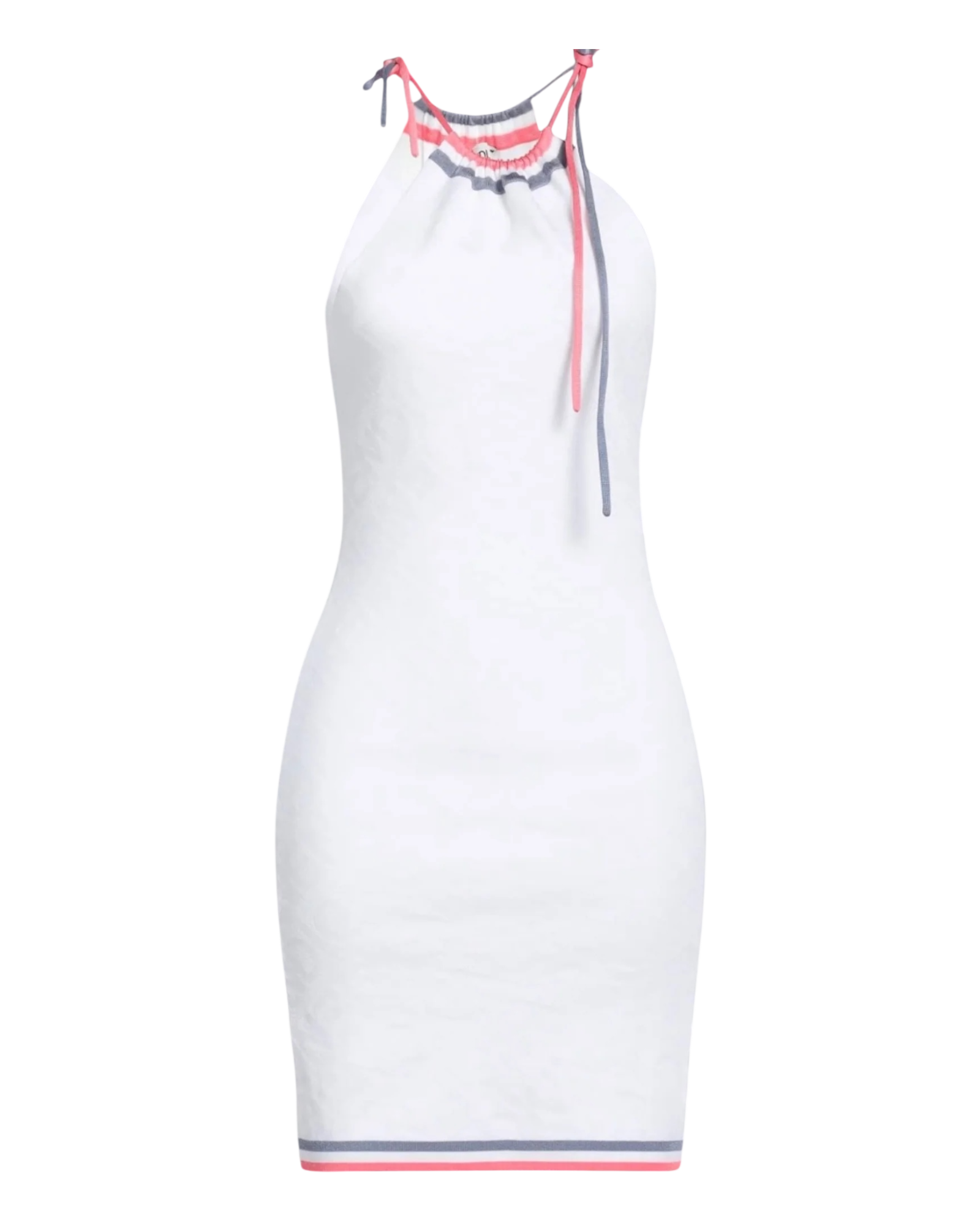 Fendi Halterneck Knitted Dress in Ivory