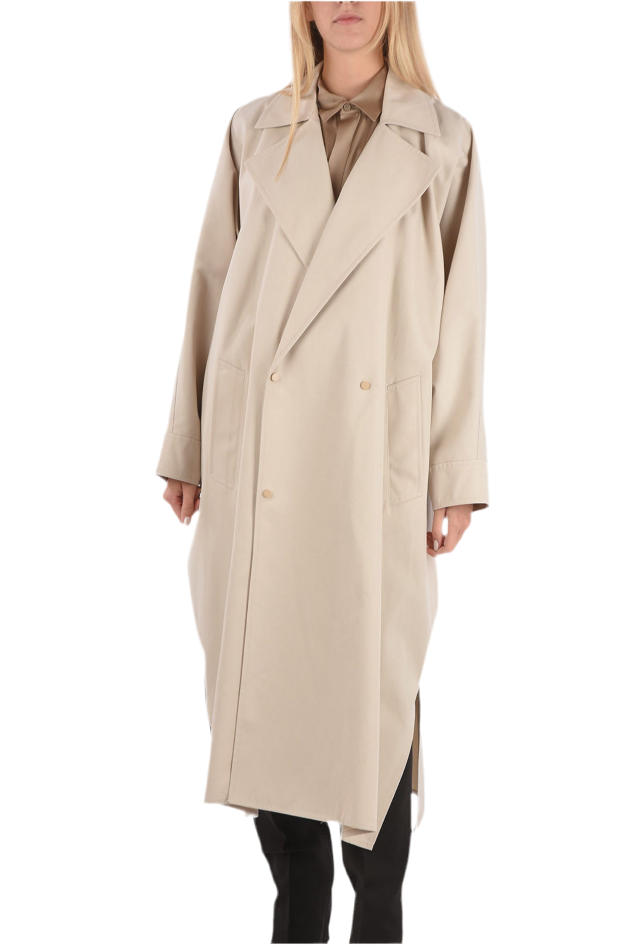 Bottega Veneta Double Breasted Night-Gown Overcoat