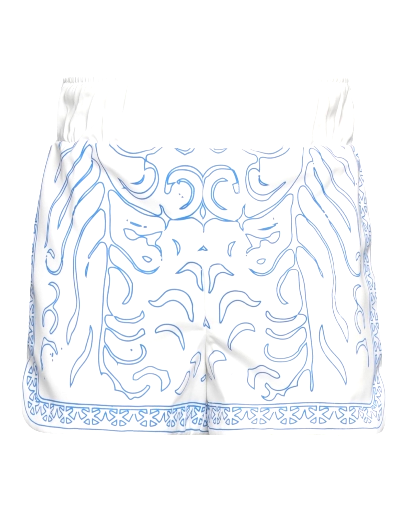 Rhude Paisley Boxing Shorts – Blue & White