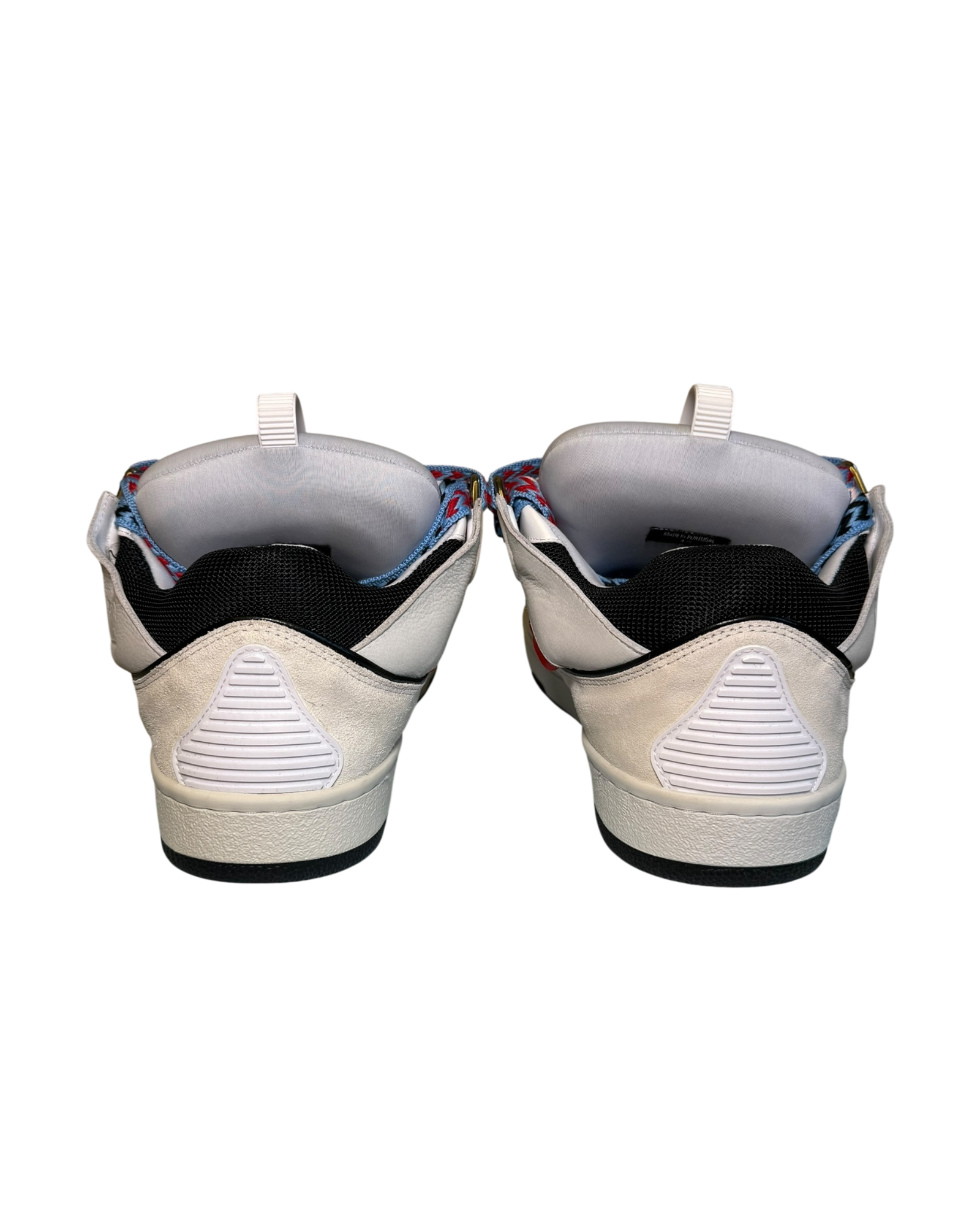 Lanvin Curb Sneakers in Off-White Suede