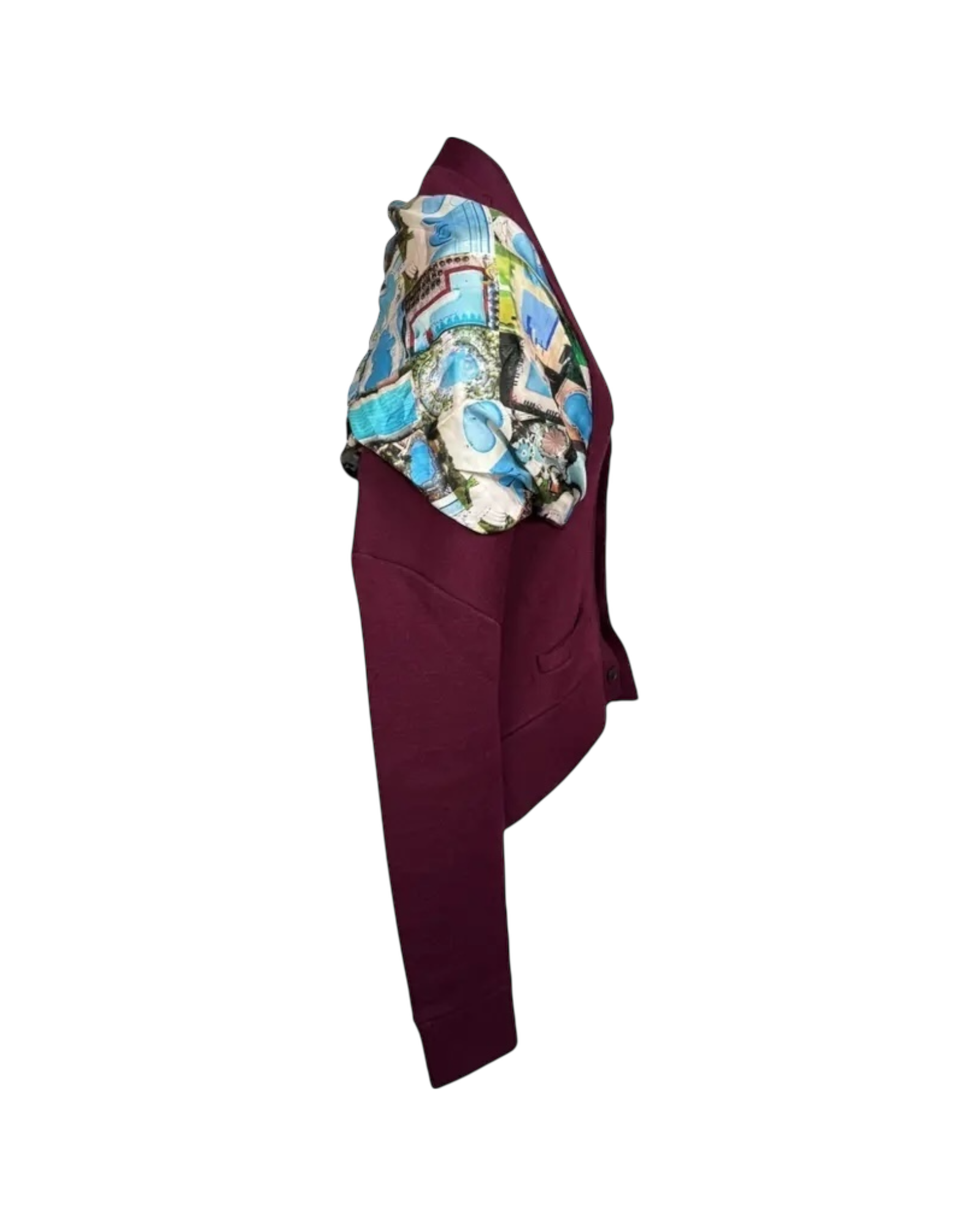 Maison Margiela Wool Scarf Distressed Cardigan