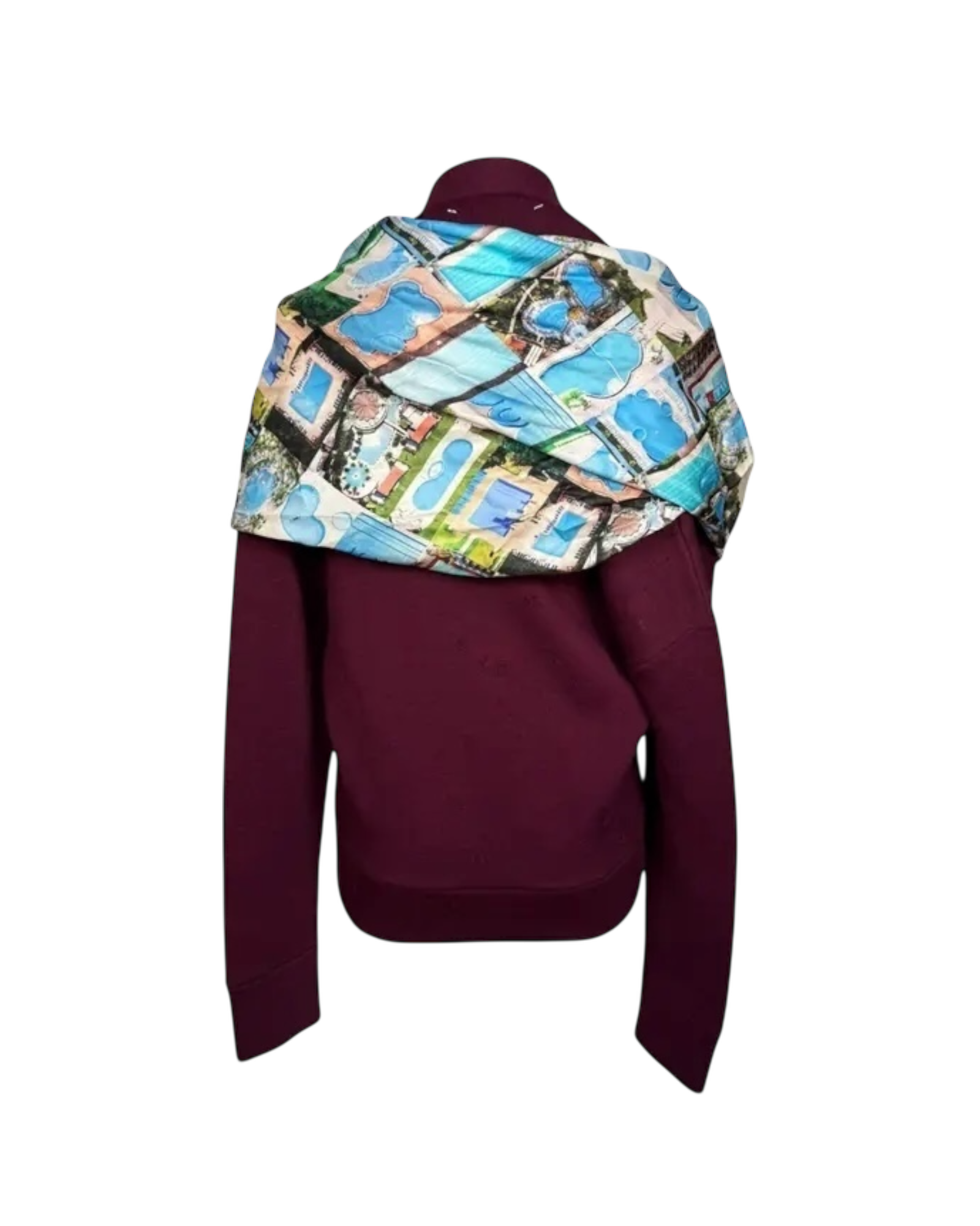Maison Margiela Wool Scarf Distressed Cardigan