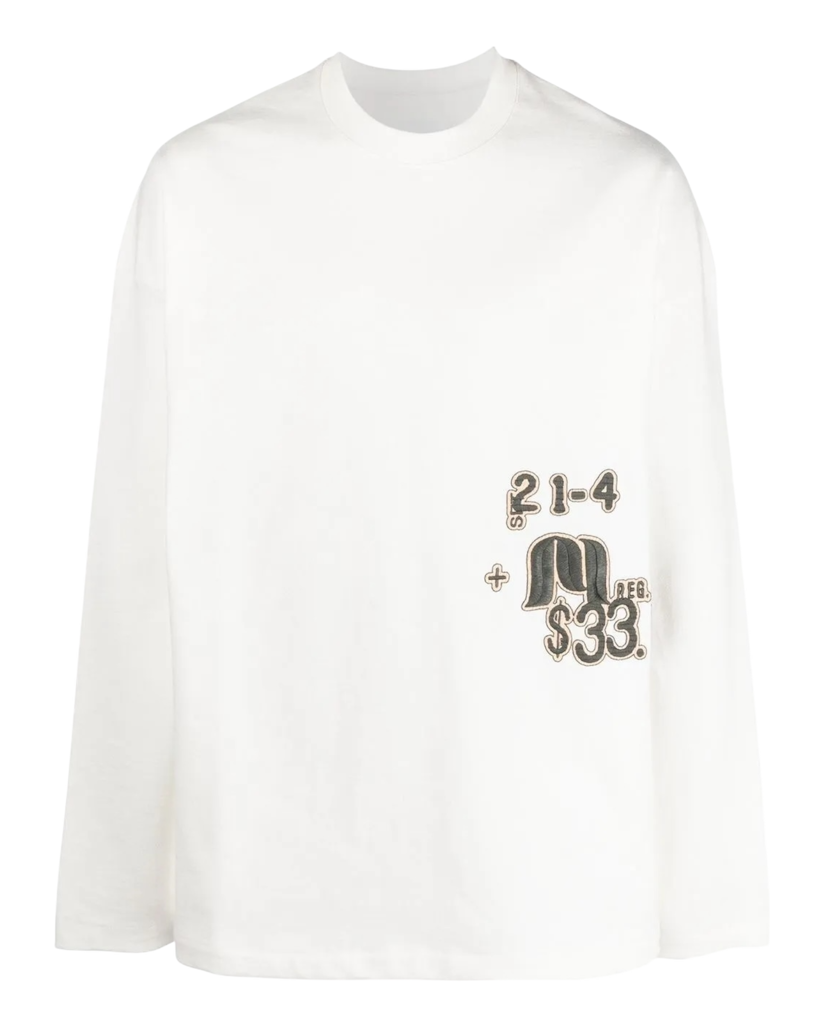 Jil Sander Embroidered Motif Long Sleeve T-Shirt