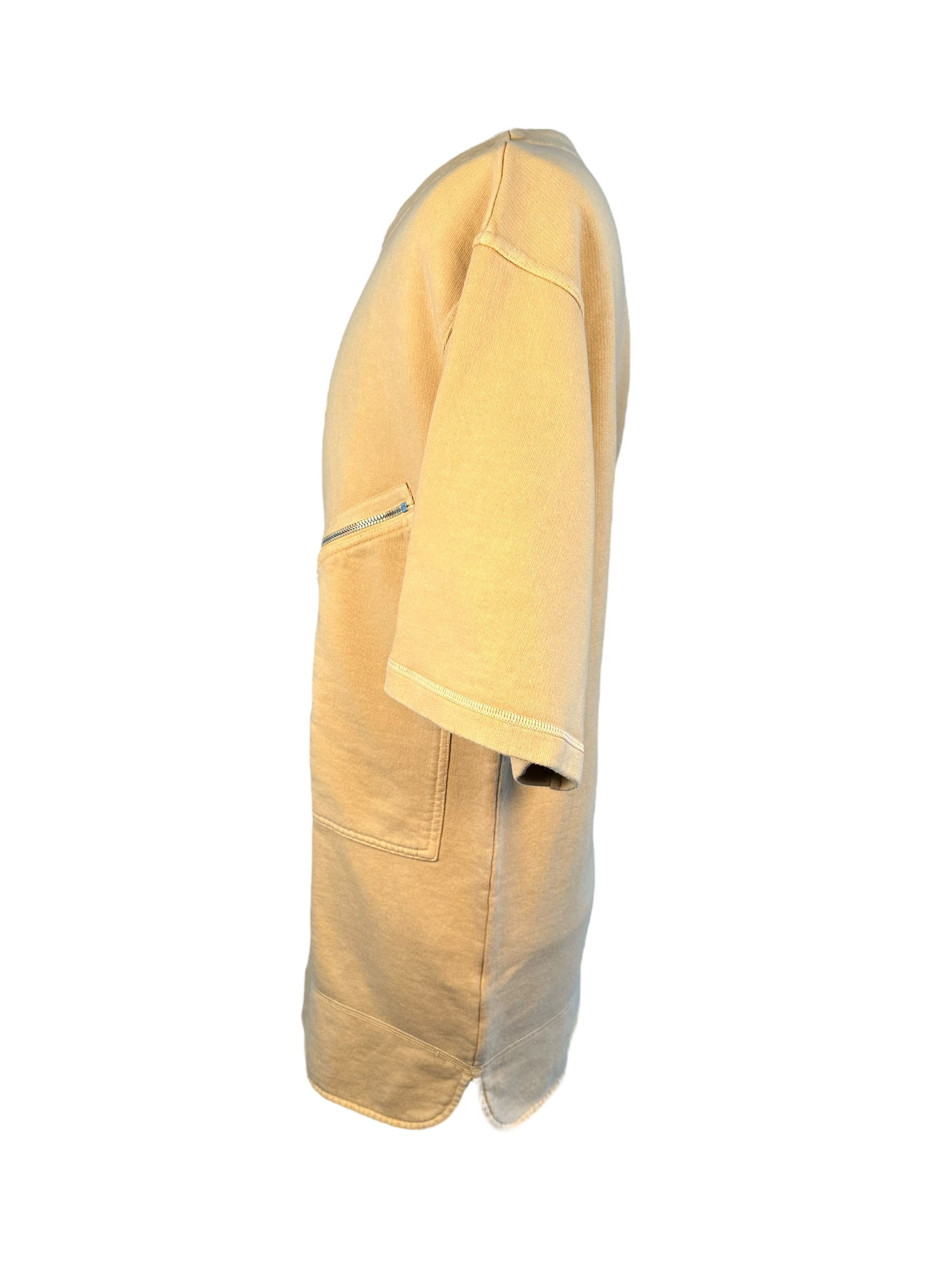 Jil Sander Zipped Patch Pocket Crewneck Shirt