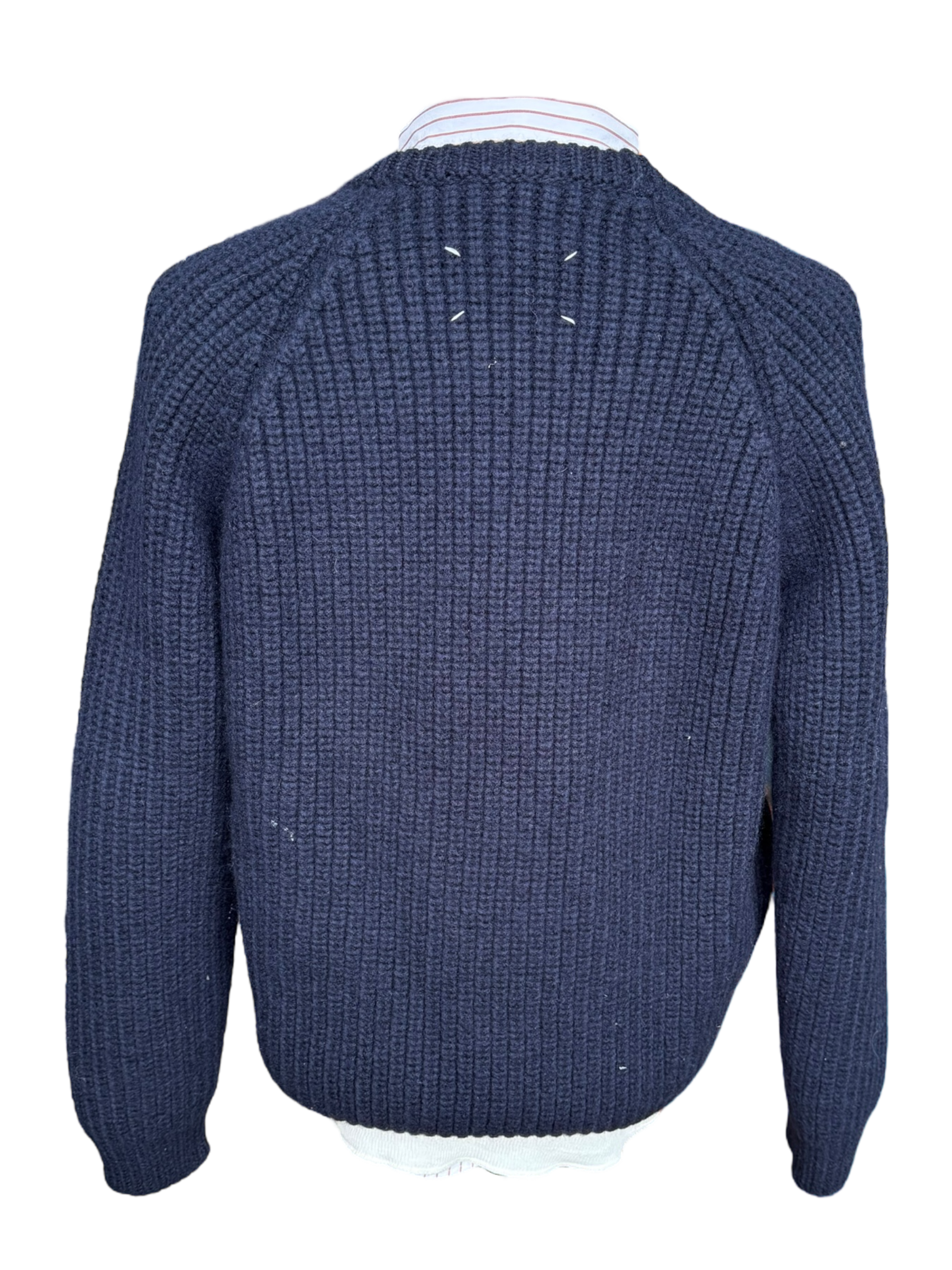 Maison Margiela Navy Layered Three-Piece Sweater
