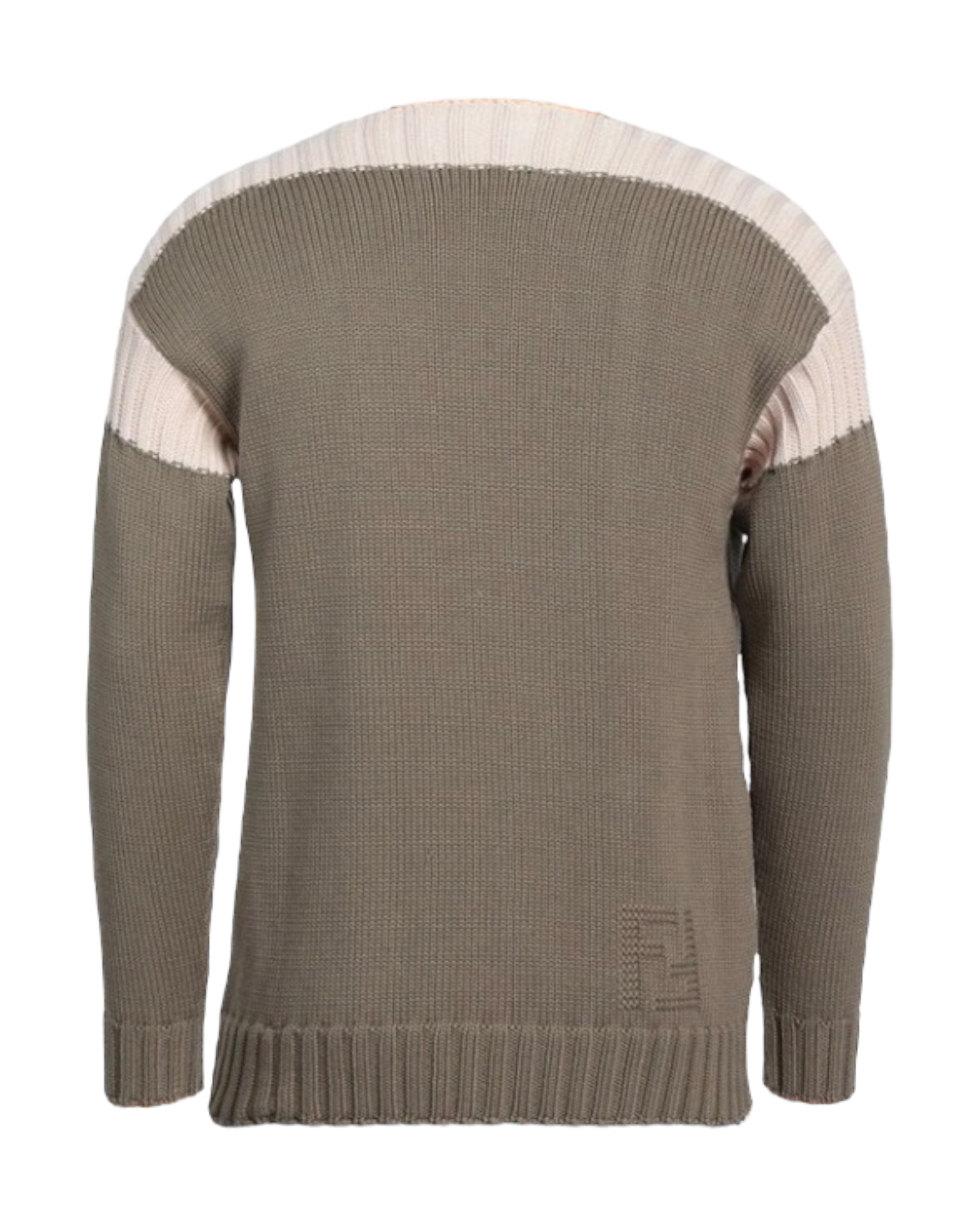 Fendi Two-Tone Intarsia Knit Jumper