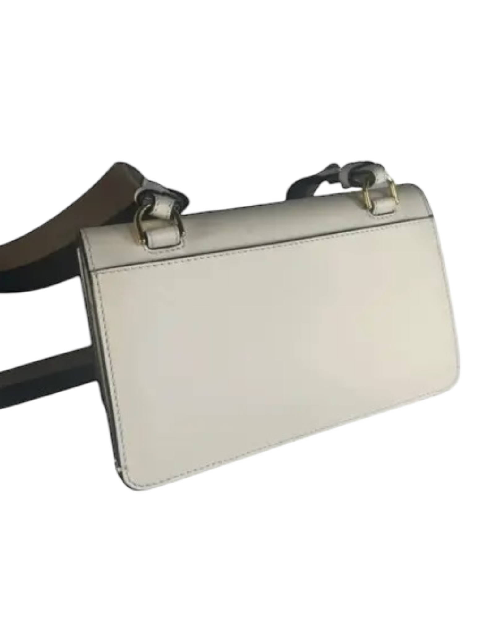 Fendi Flat Baguette in Cream Leather