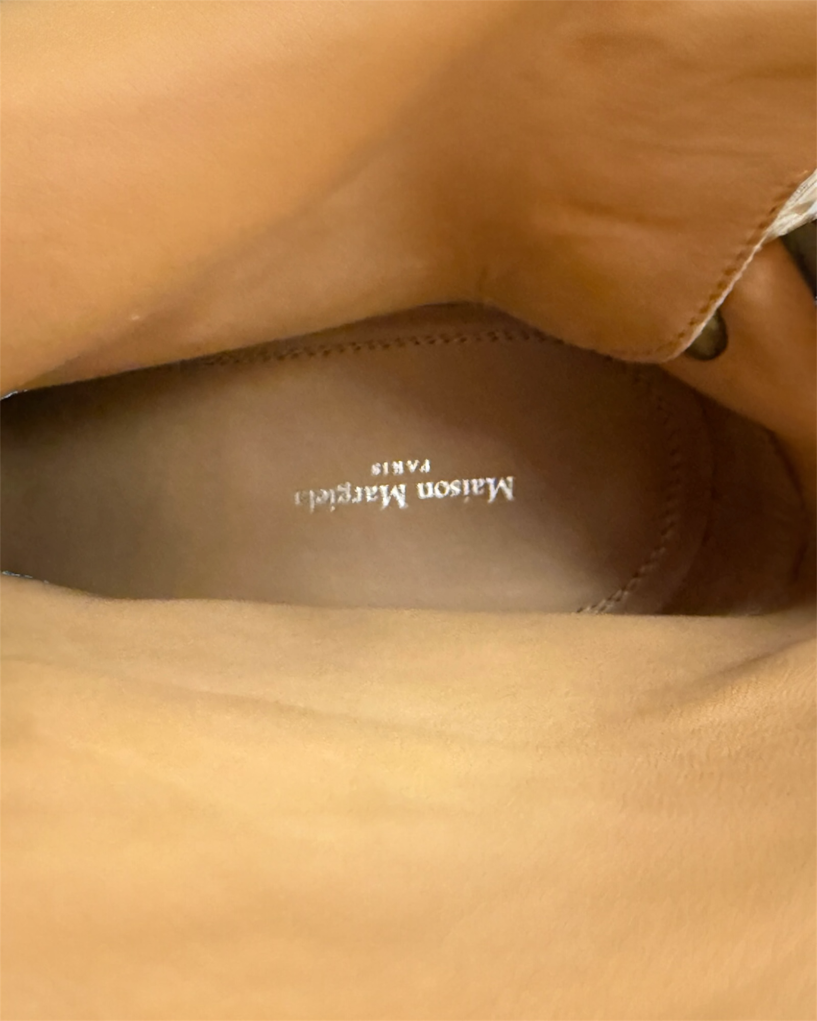 Maison Margiela Tabi Ankle Boot in Beige
