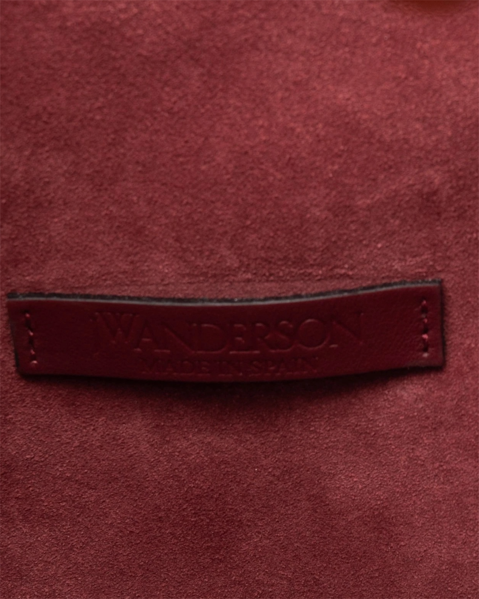 JW Anderson Small Chain Hobo Bag in Burgundy