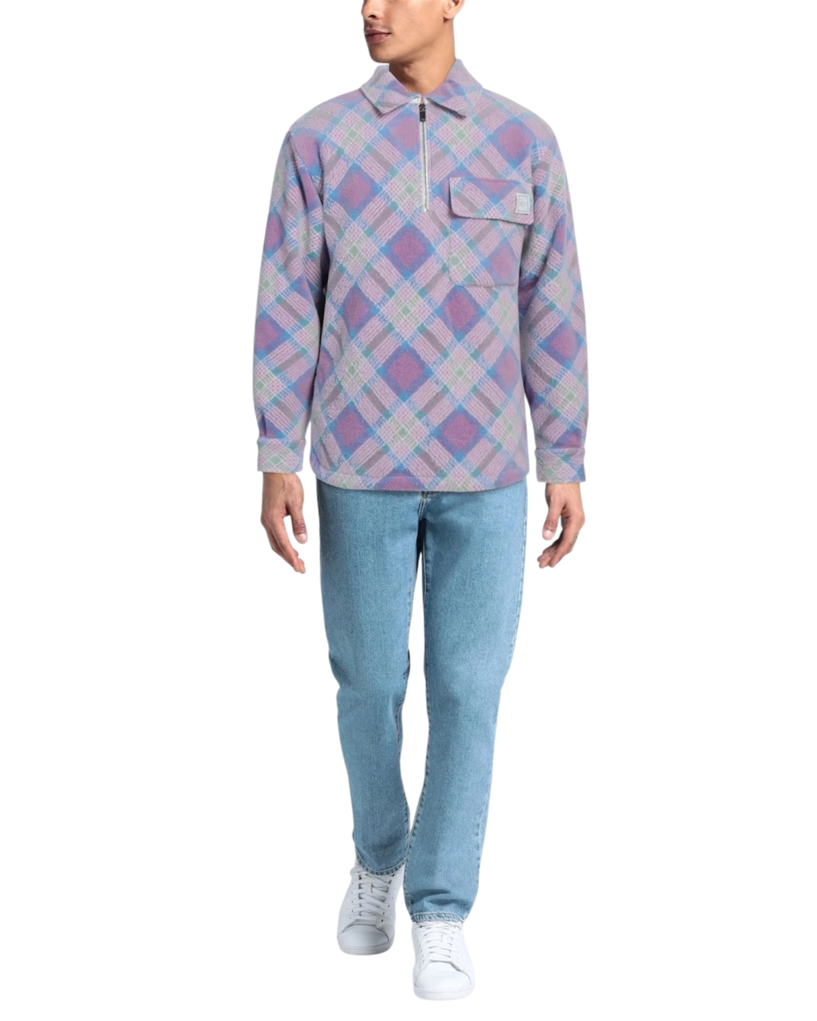 Dior x Erl Tartan Zip Sweatshirt