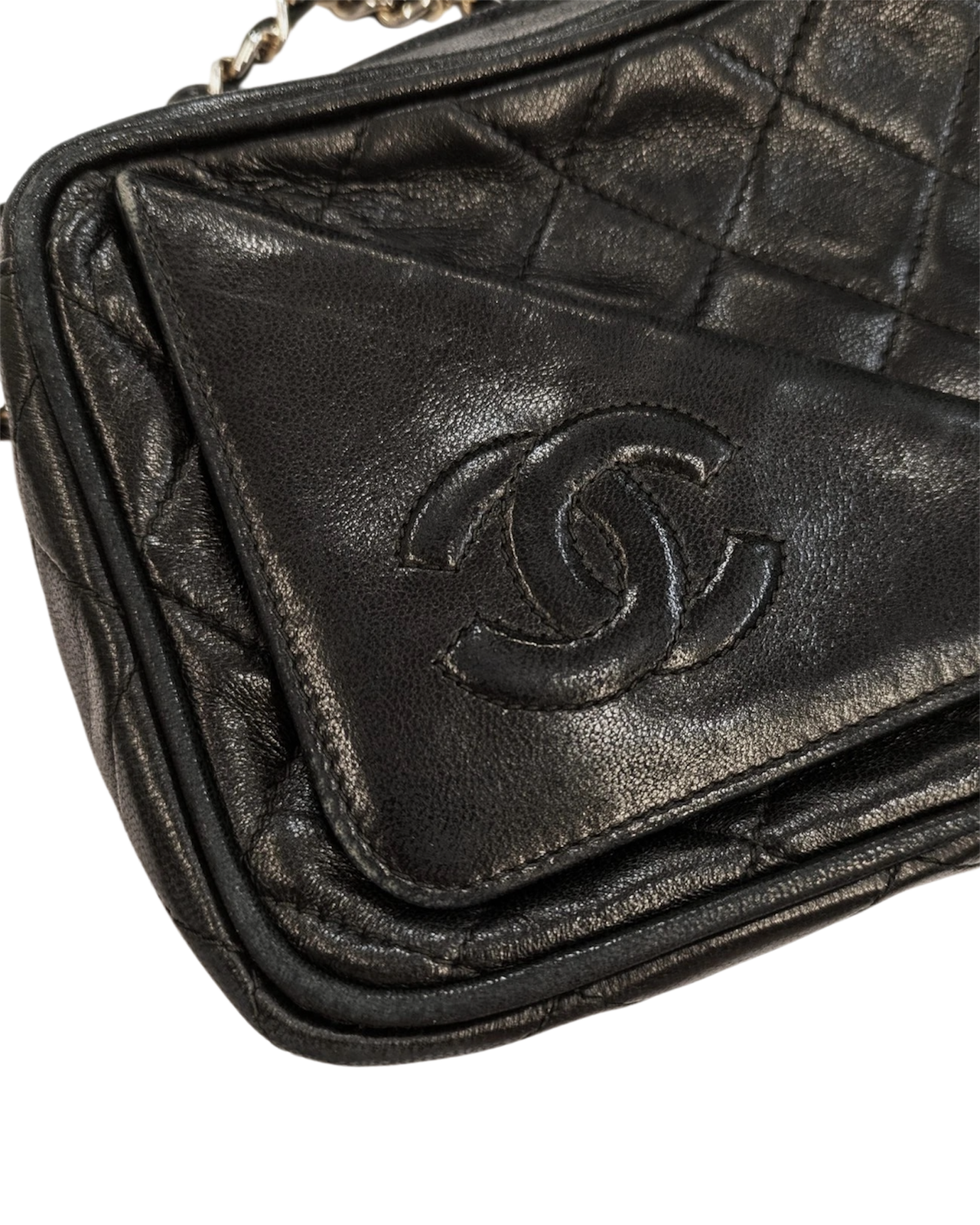 Chanel 1989-1991 Inrerlocking CC Camera Bag