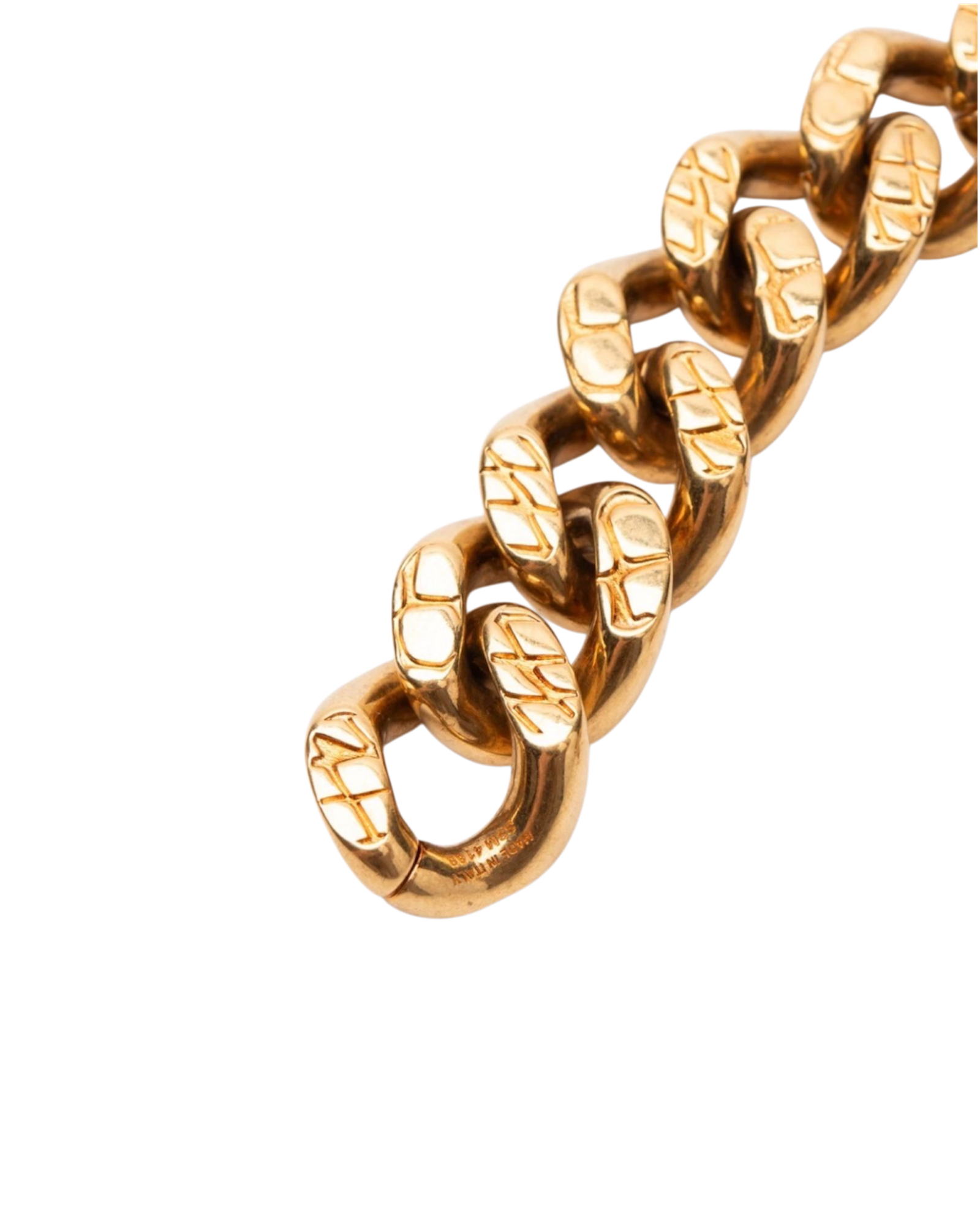 Celine Triomphe Gourmette Bracelet in Gold