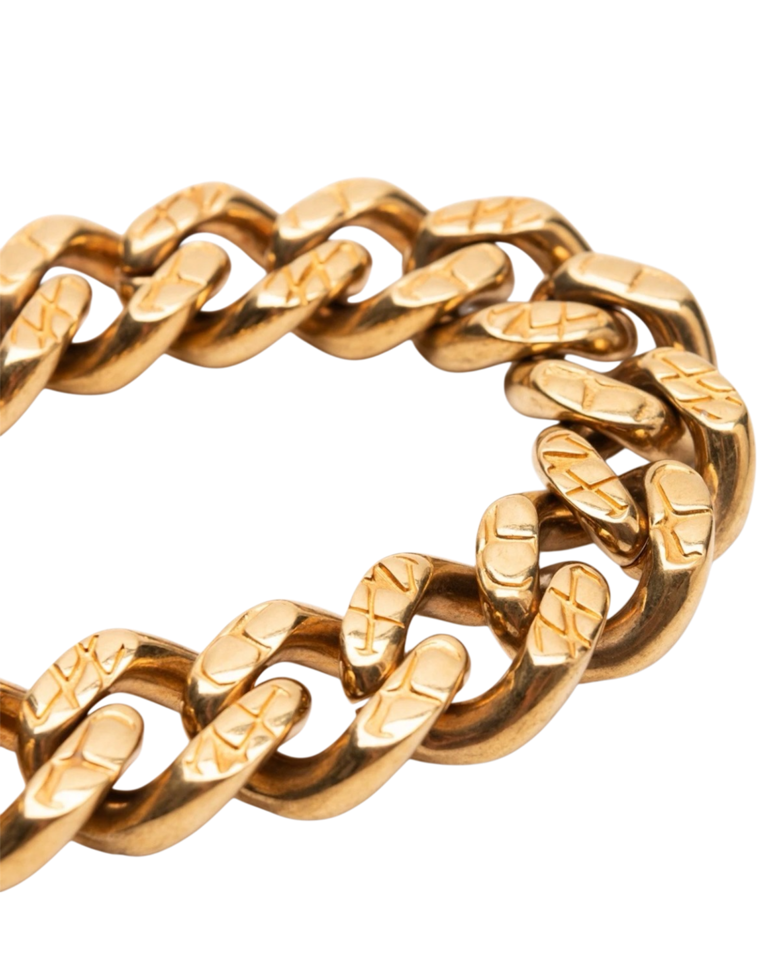 Celine Triomphe Gourmette Bracelet in Gold