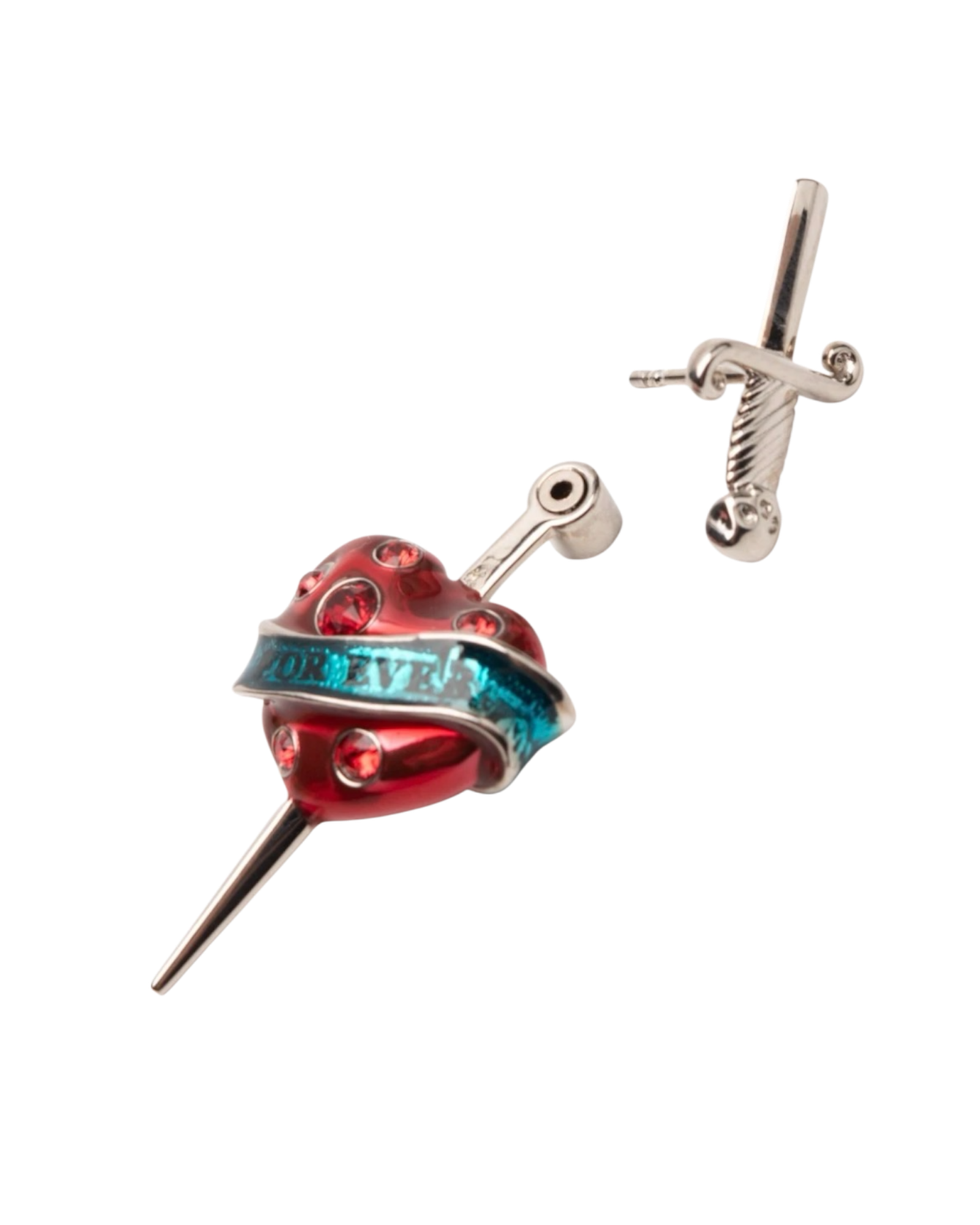 Jean Paul Gauilter Heart and Sword Earrings