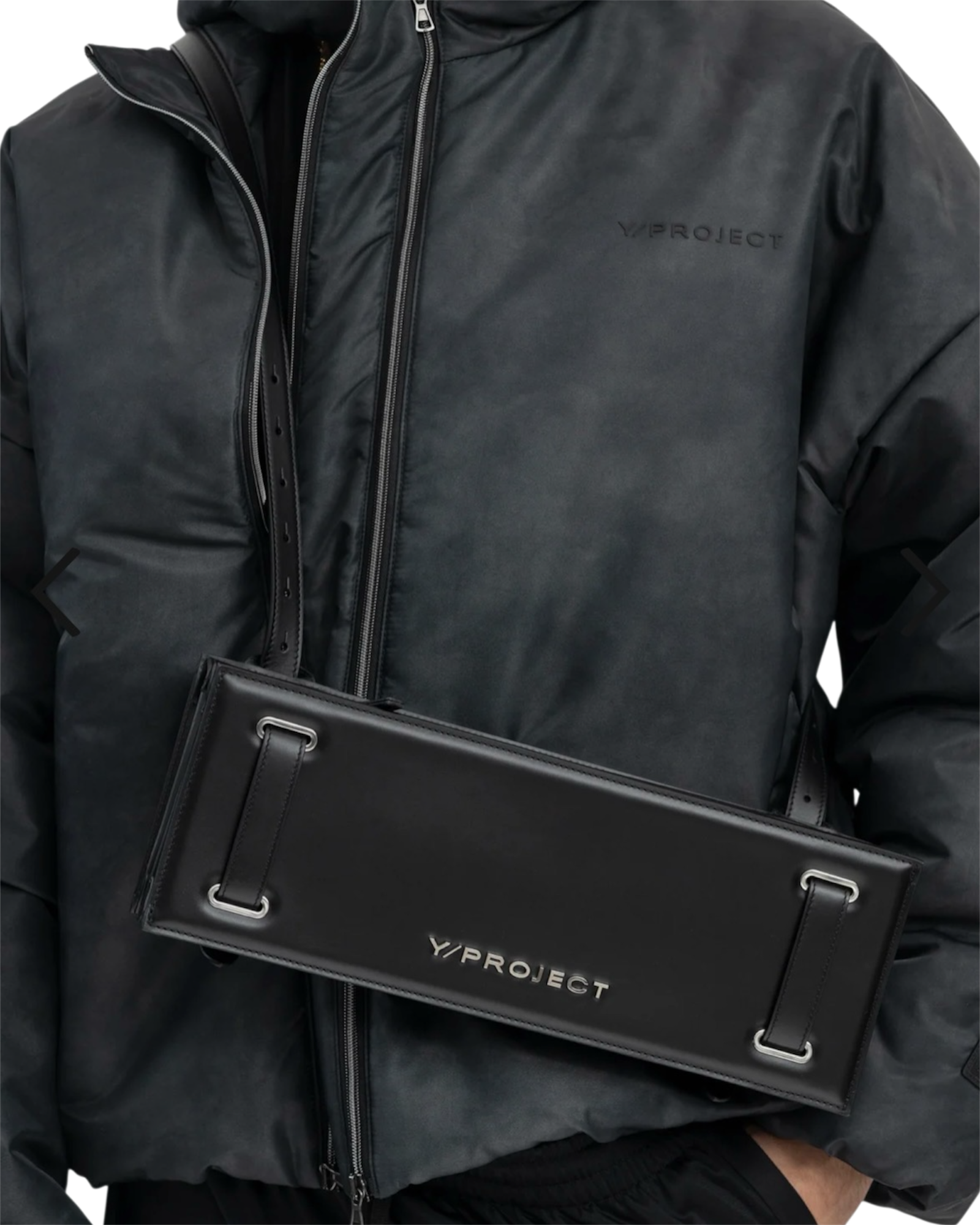 Y/Project Mini Accordion Shoulder Bag in Black