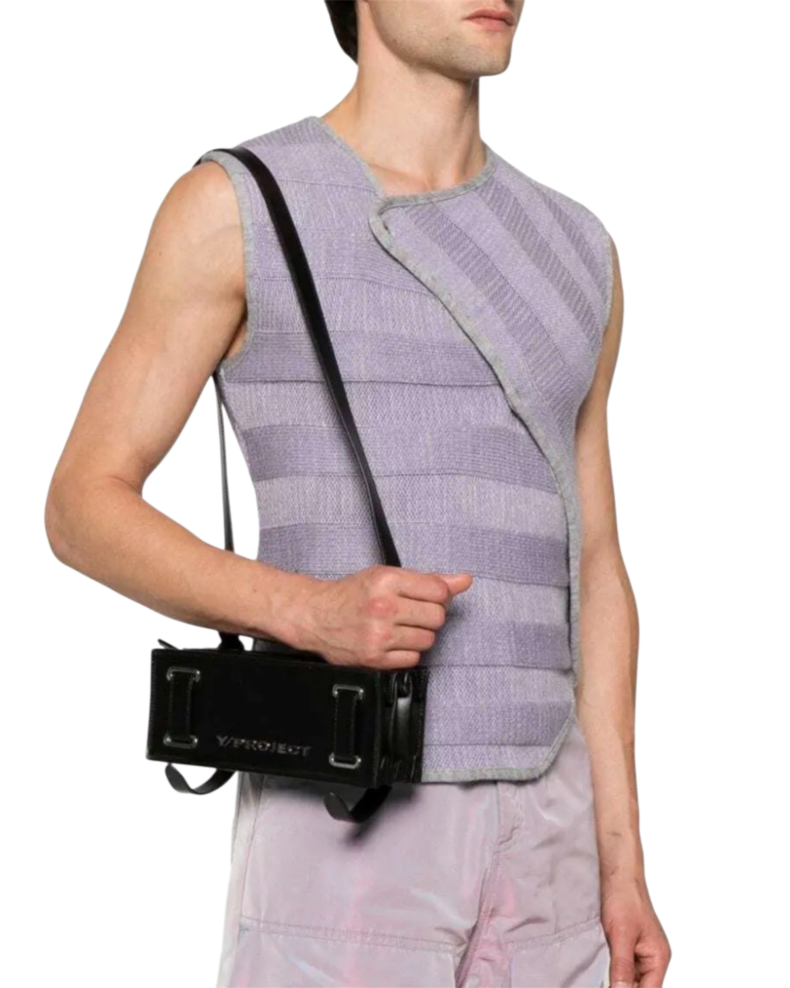 Y/Project Mini Accordion Shoulder Bag in Black