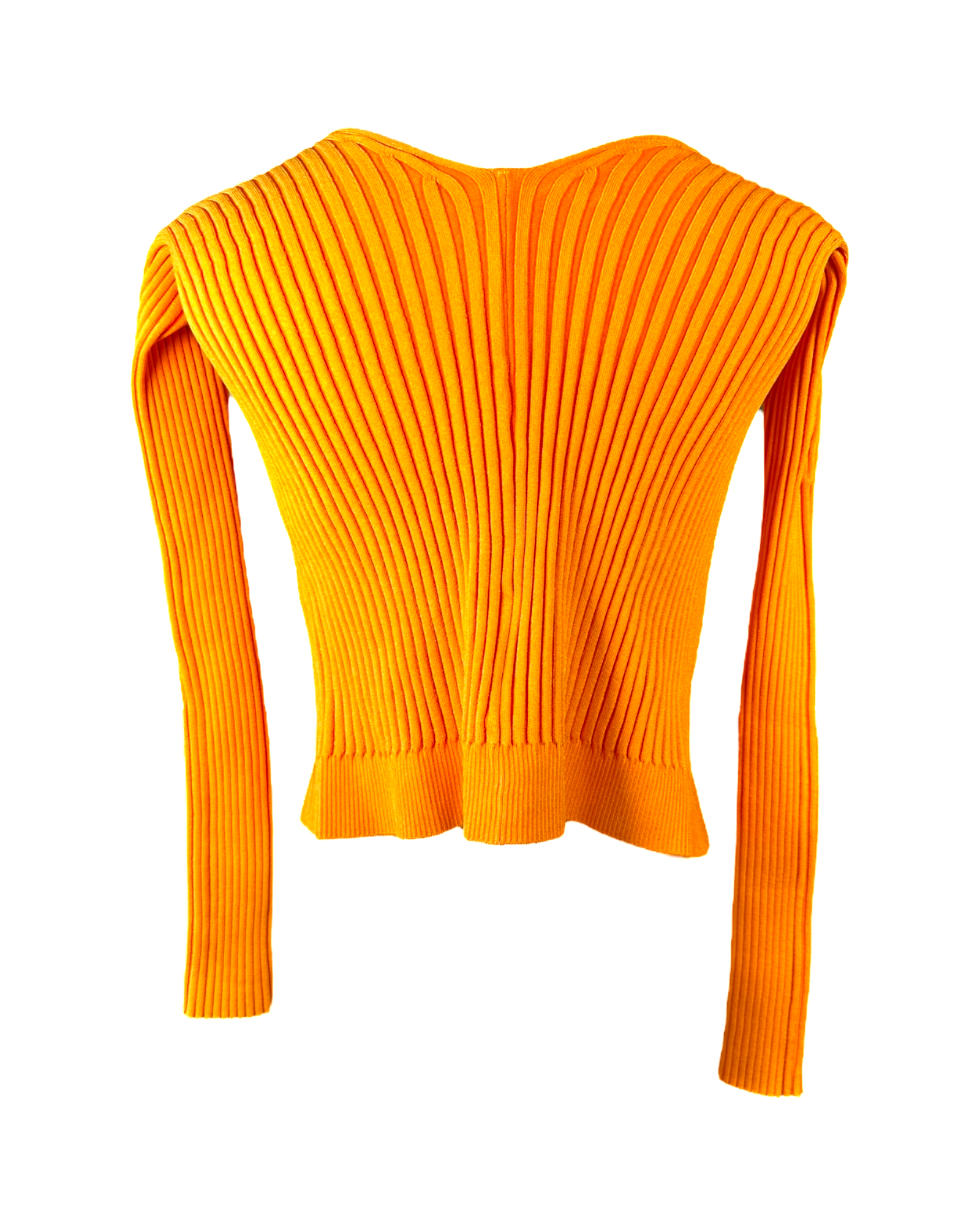 Jacquemus Pralú Cropped Sweater in Orange