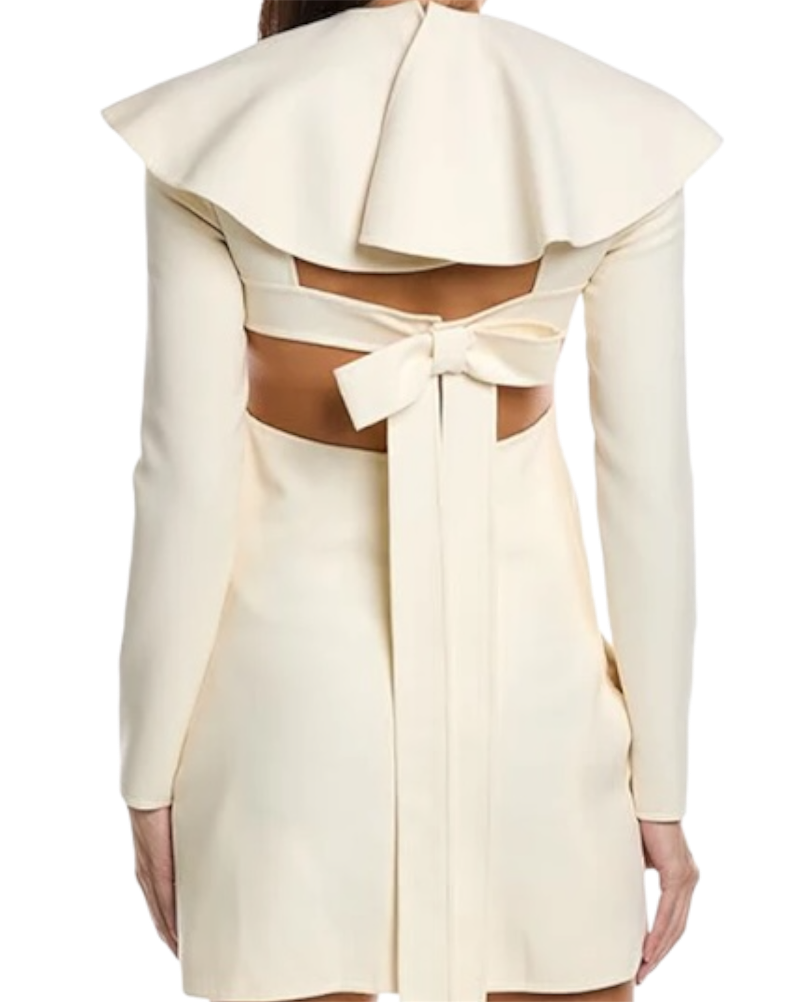 Valentino Ruffle Collar Sheath Dress