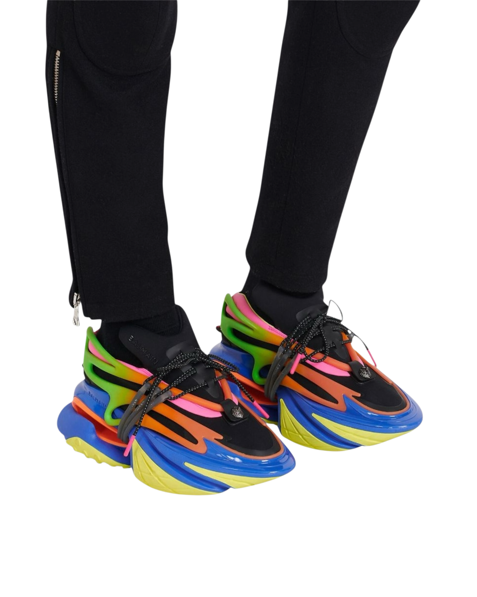 Balmain Multicolor Low-Top Unicorn Sneakers