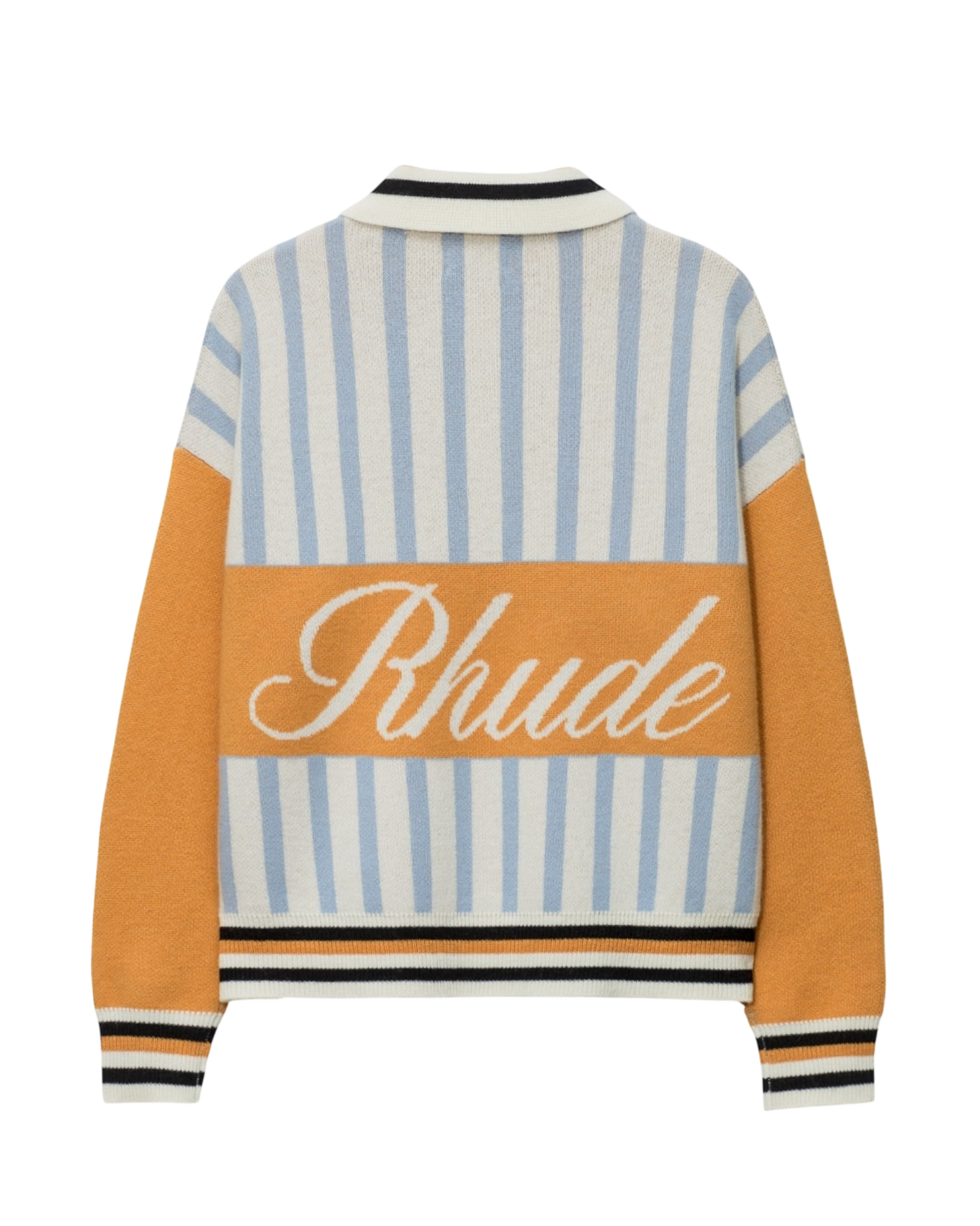 Rhude Amber Knit Rugby Polo Shirt