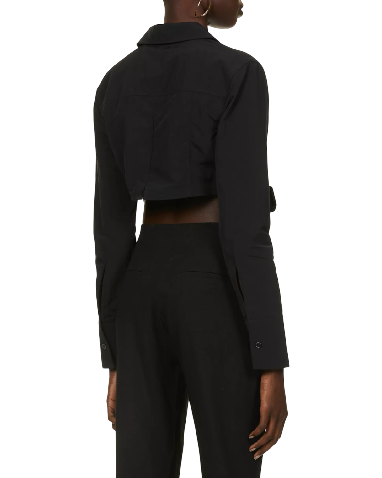 Jacquemus La Chemisa Terra Cropped Rolled Shirt