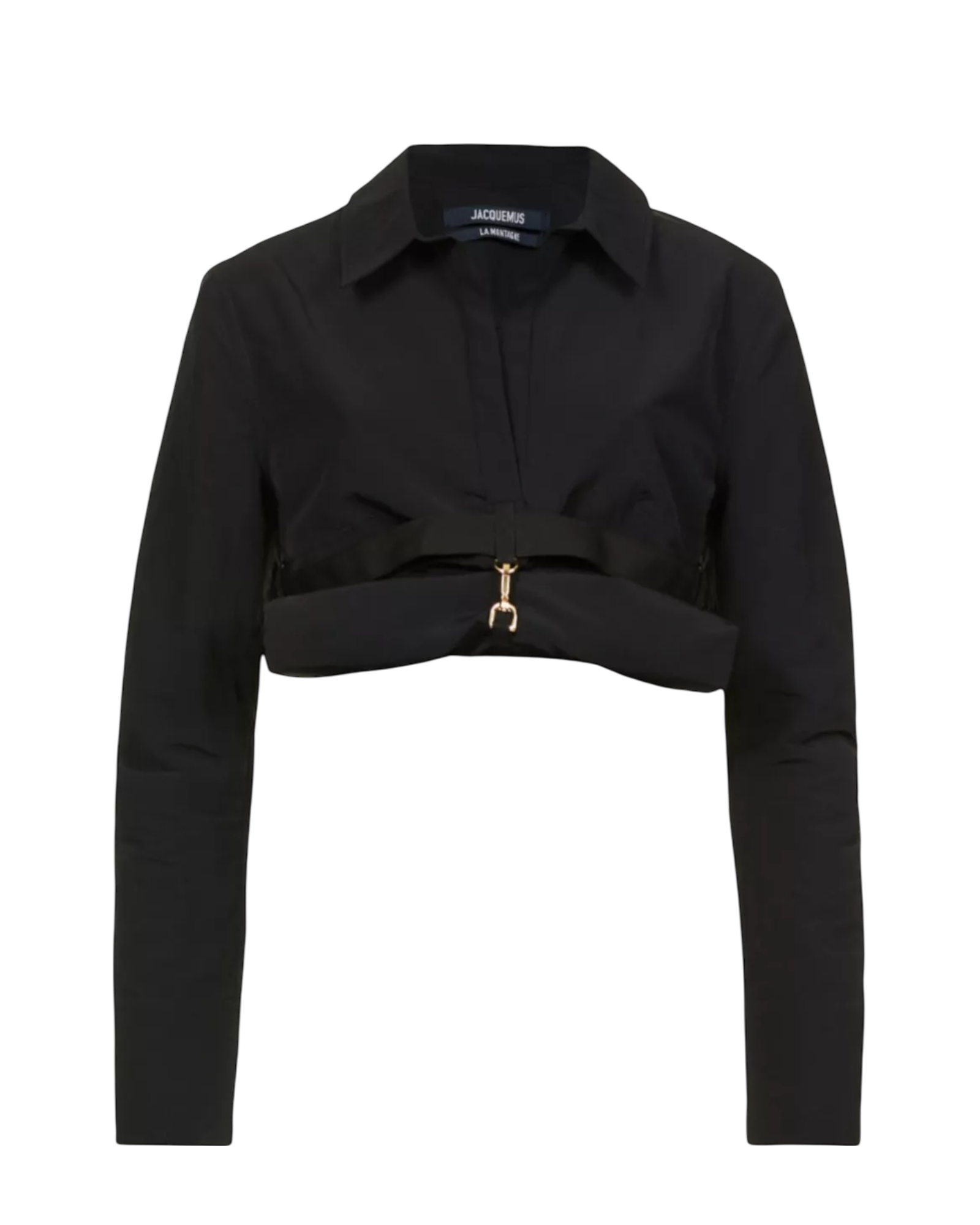 Jacquemus La Chemisa Terra Cropped Rolled Shirt