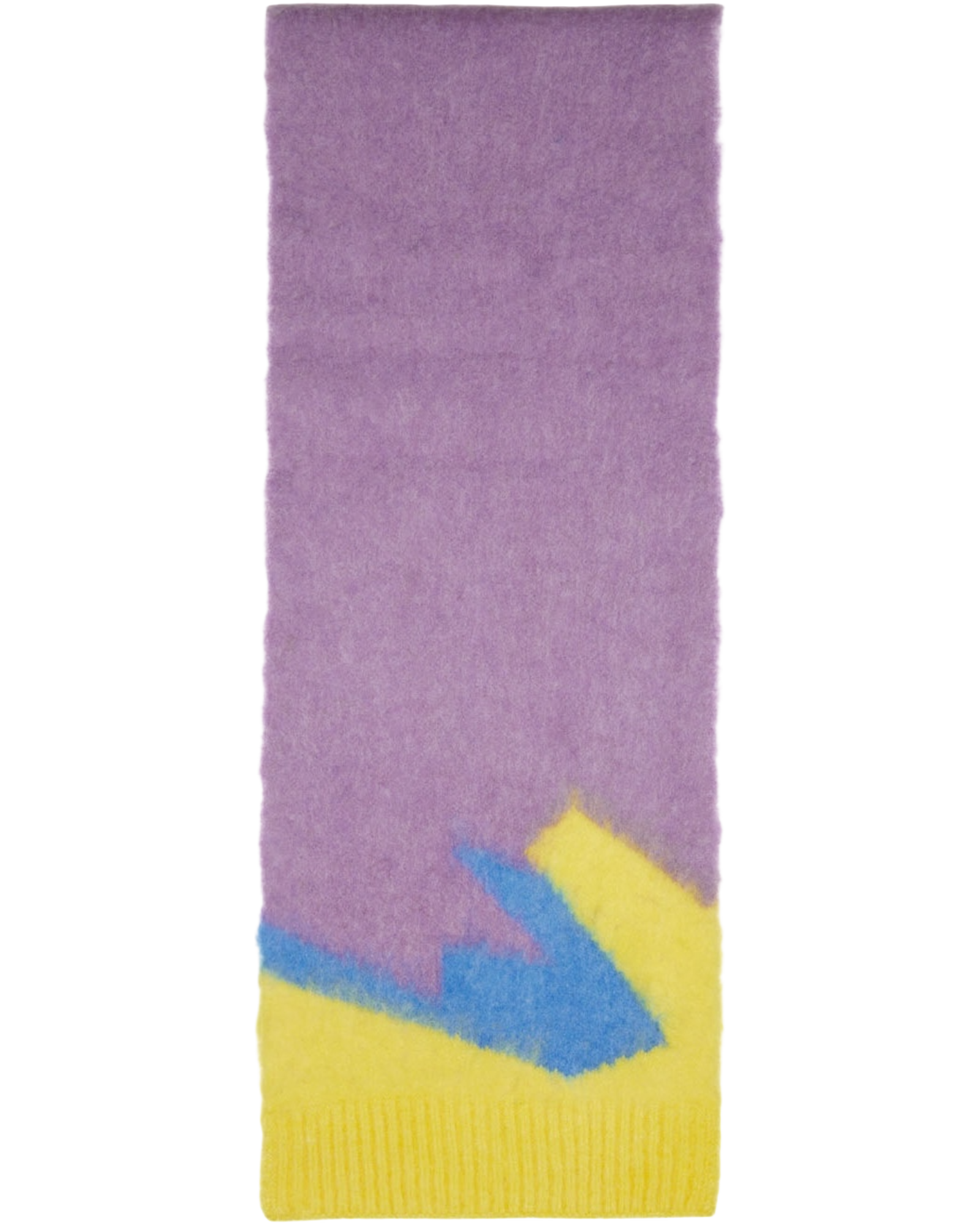 Loewe Multicolored Intarsia Pattern Scarf