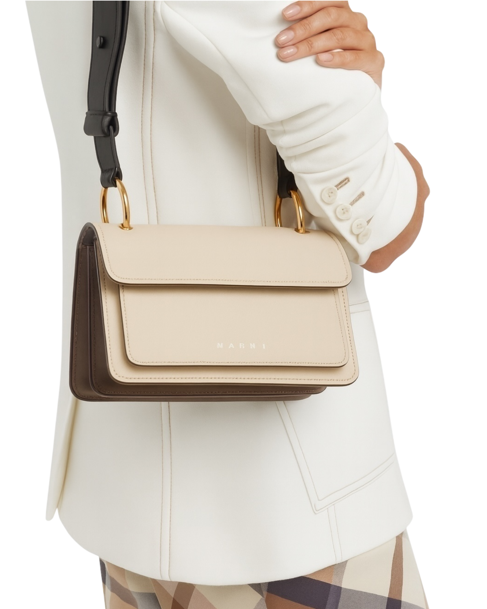 Marni New Beat Colorblocked Accordion Bag