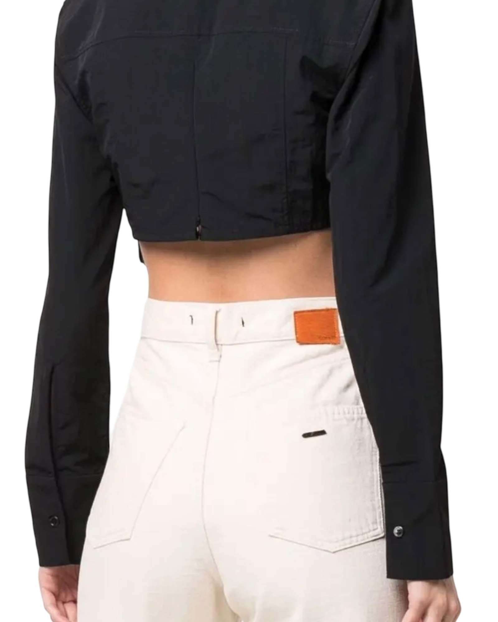 Jacquemus La Chemisa Terra Cropped Rolled Shirt