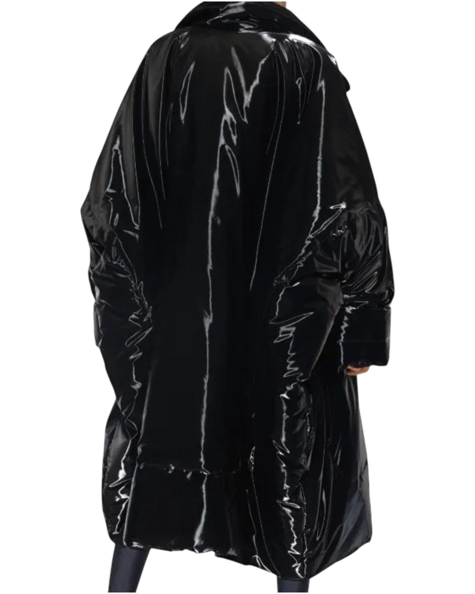 Saint Laurent Lacquered Effect Oversized Jacket