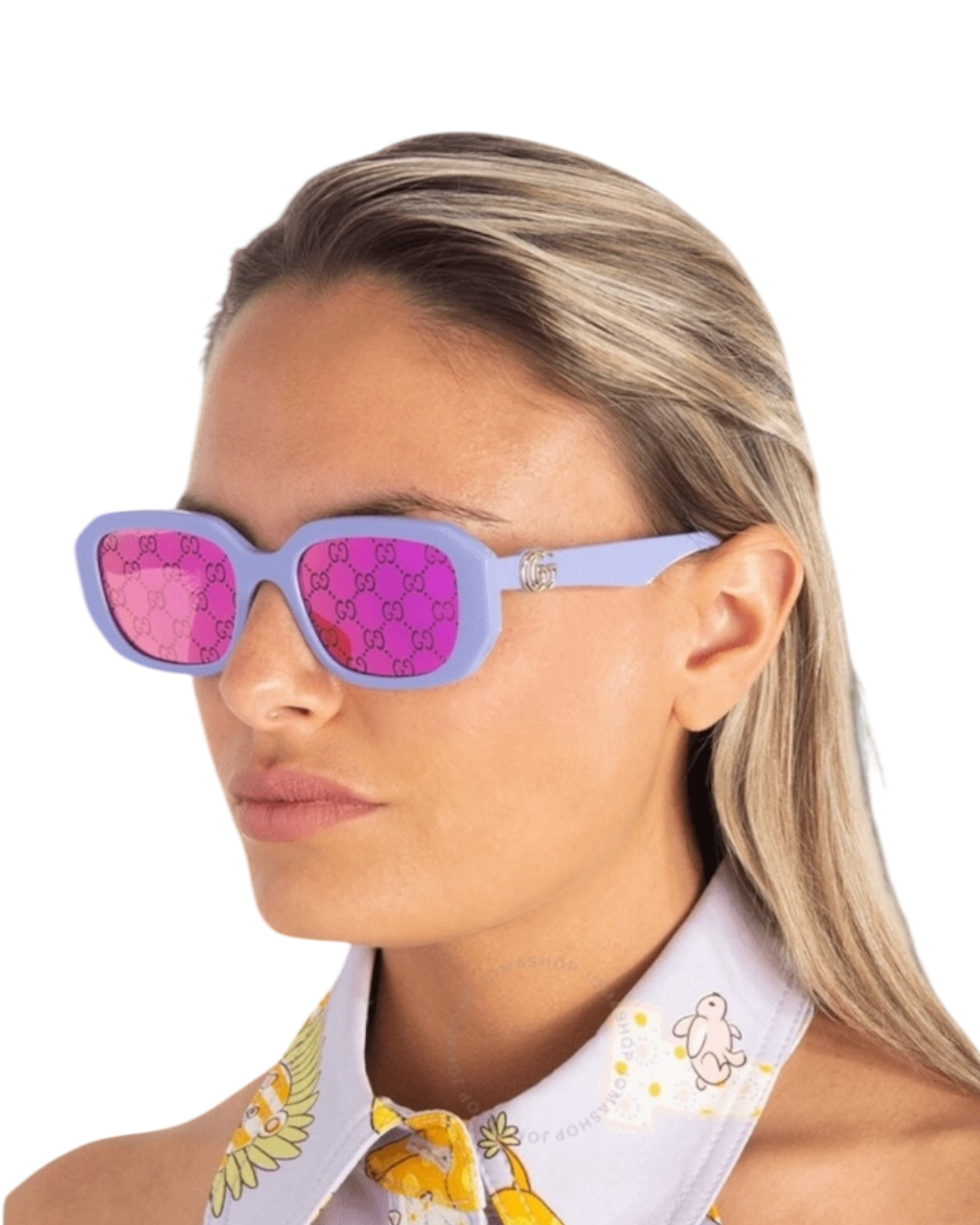 Gucci GG1535S Violet Mirrored Marmont Sunglasses