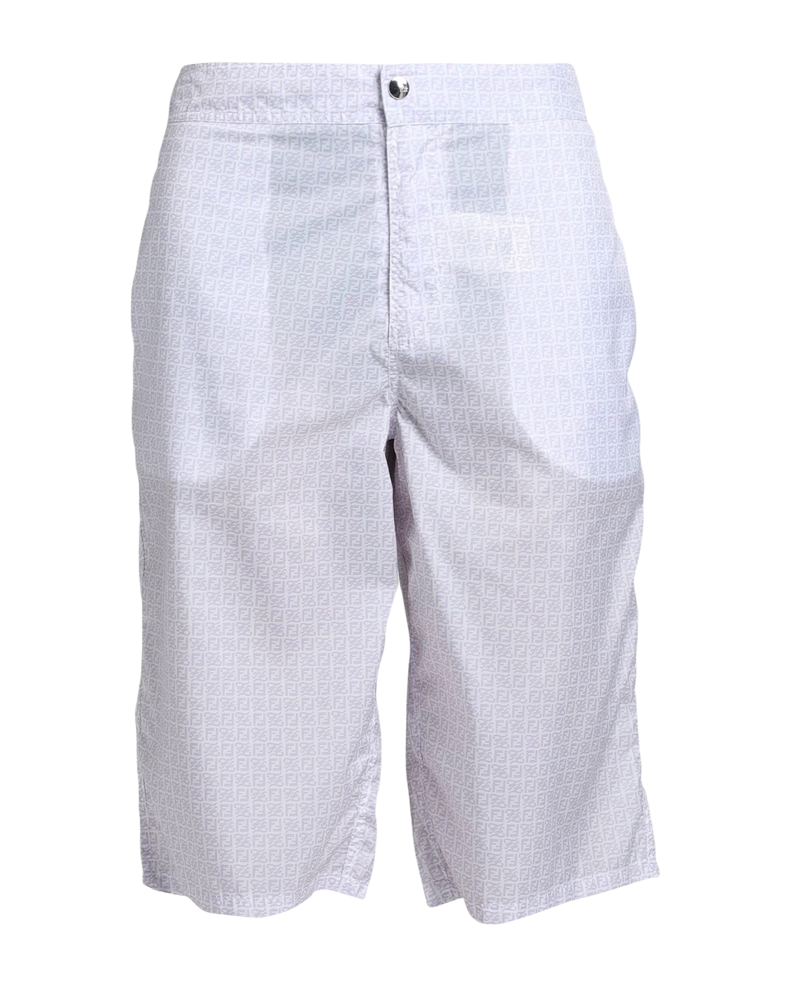 Fendi Roma Brown & White FF Logo Swim Shorts