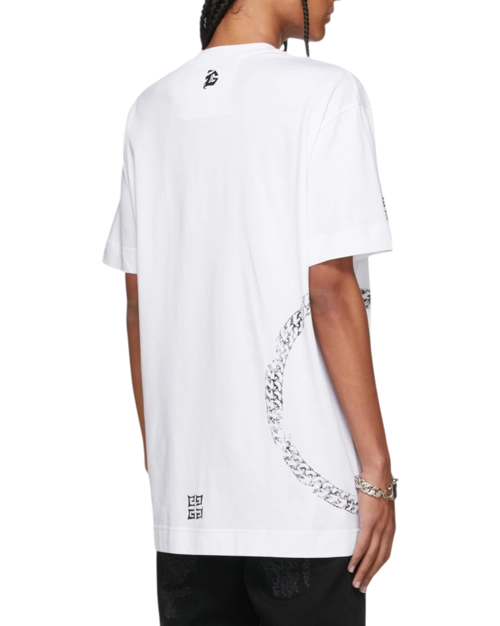 Givenchy Symbol Circle Chain Oversized T-Shirt